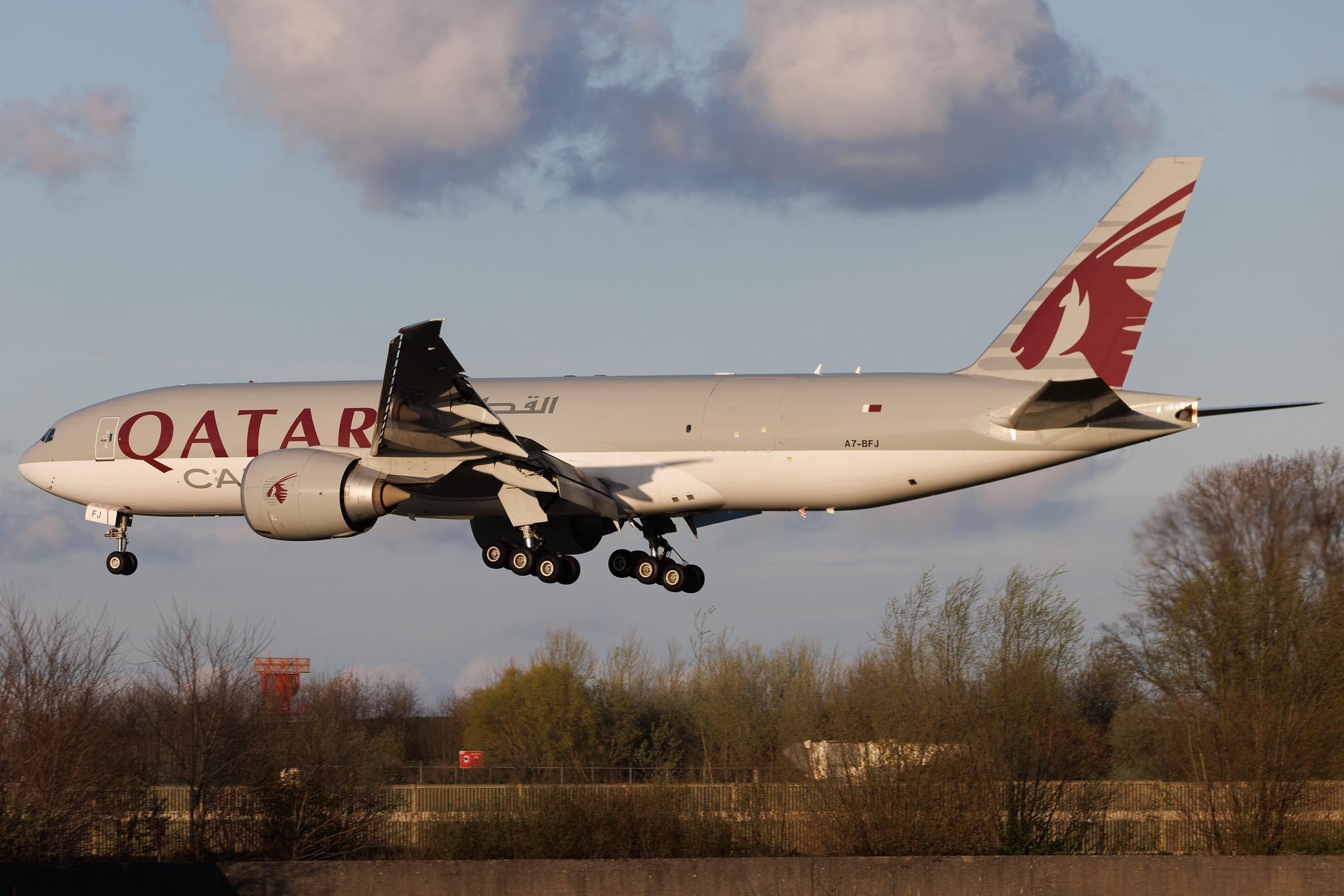Brussels Airport: Qatar Cargo (QR / QTR) | Operator: Qatar Airways | B77L | A7-BFJ | MSN 62085
