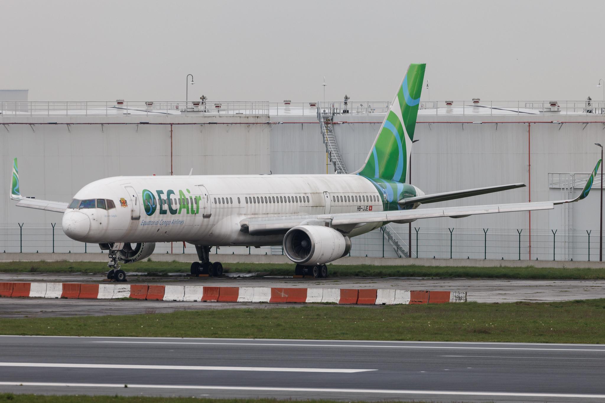 Brussels Airport: ECAir  | Boeing 757-204 B752 | HB-JJE | MSN 27219