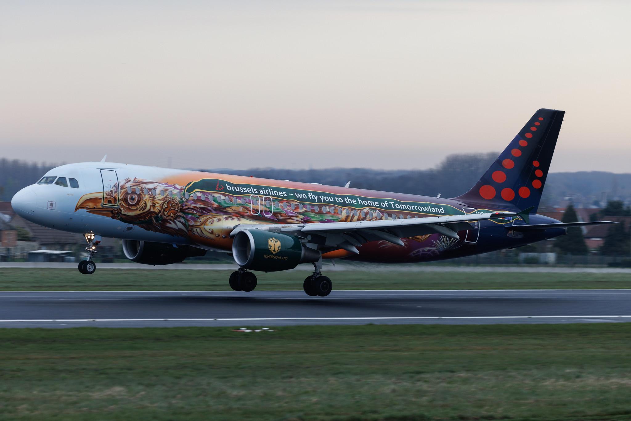 Brussels Airport: Brussels Airlines (SN / BEL) | Livery: Tomorrowland Livery | Airbus A320-214 A320 | OO-SNF | MSN 2810