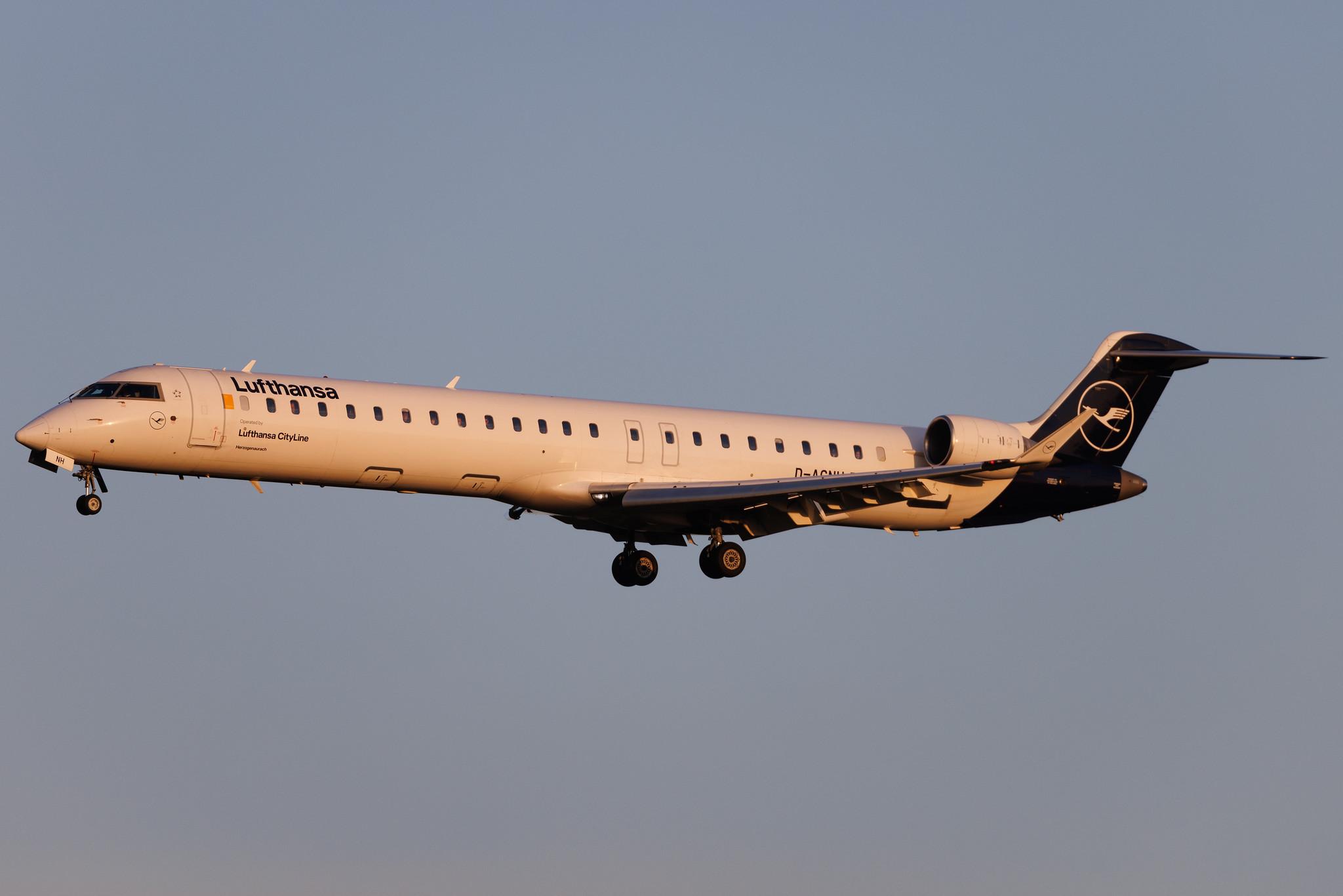 Brussels Airport: Lufthansa (LH / DLH) | Operator: Lufthansa CityLine | Mitsubishi CRJ-900LR CRJ9 | D-ACNH | MSN 15247
