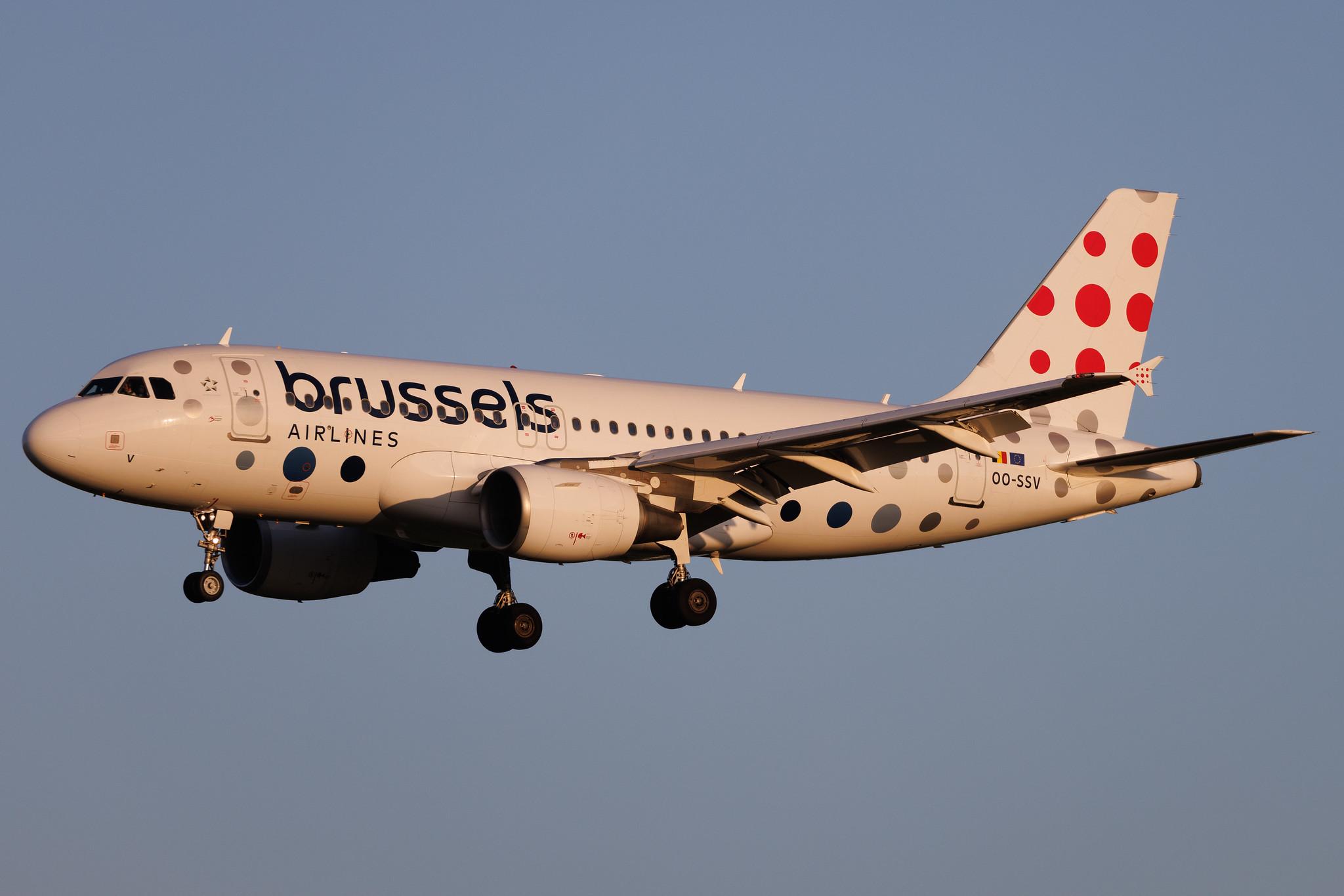Brussels Airport: Brussels Airlines (SN / BEL) | Airbus A319-111 A319 | OO-SSV | MSN 2196
