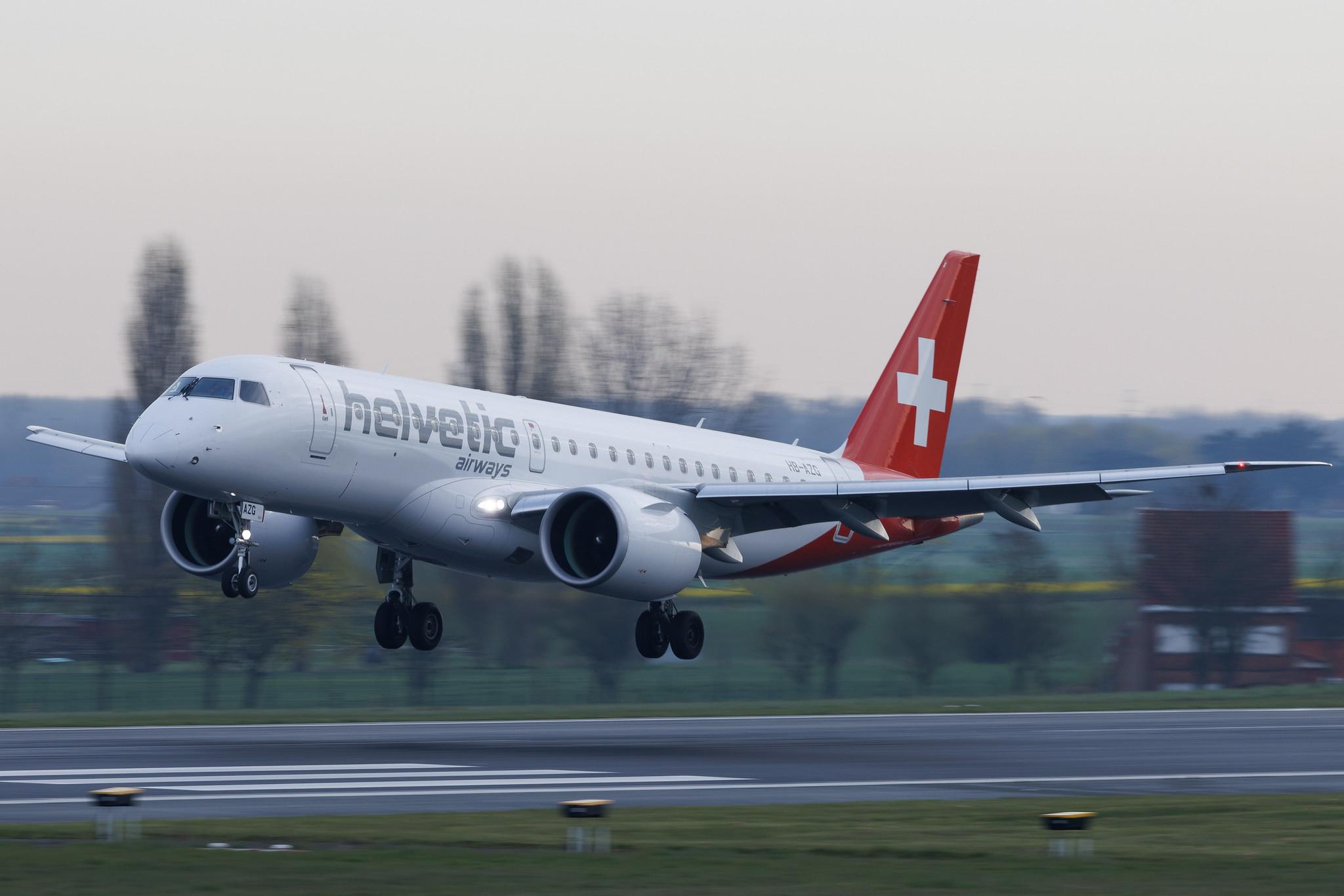 Brussels Airport: Helvetic Airways (2L / OAW) | Embraer E190-E2 E290 | HB-AZG | MSN 19020036