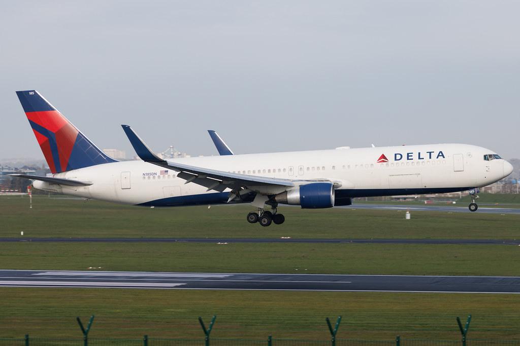 Brussels Airport: Delta Air Lines (DL / DAL) | Boeing 767-332(ER) B763 | N185DN | MSN 27961