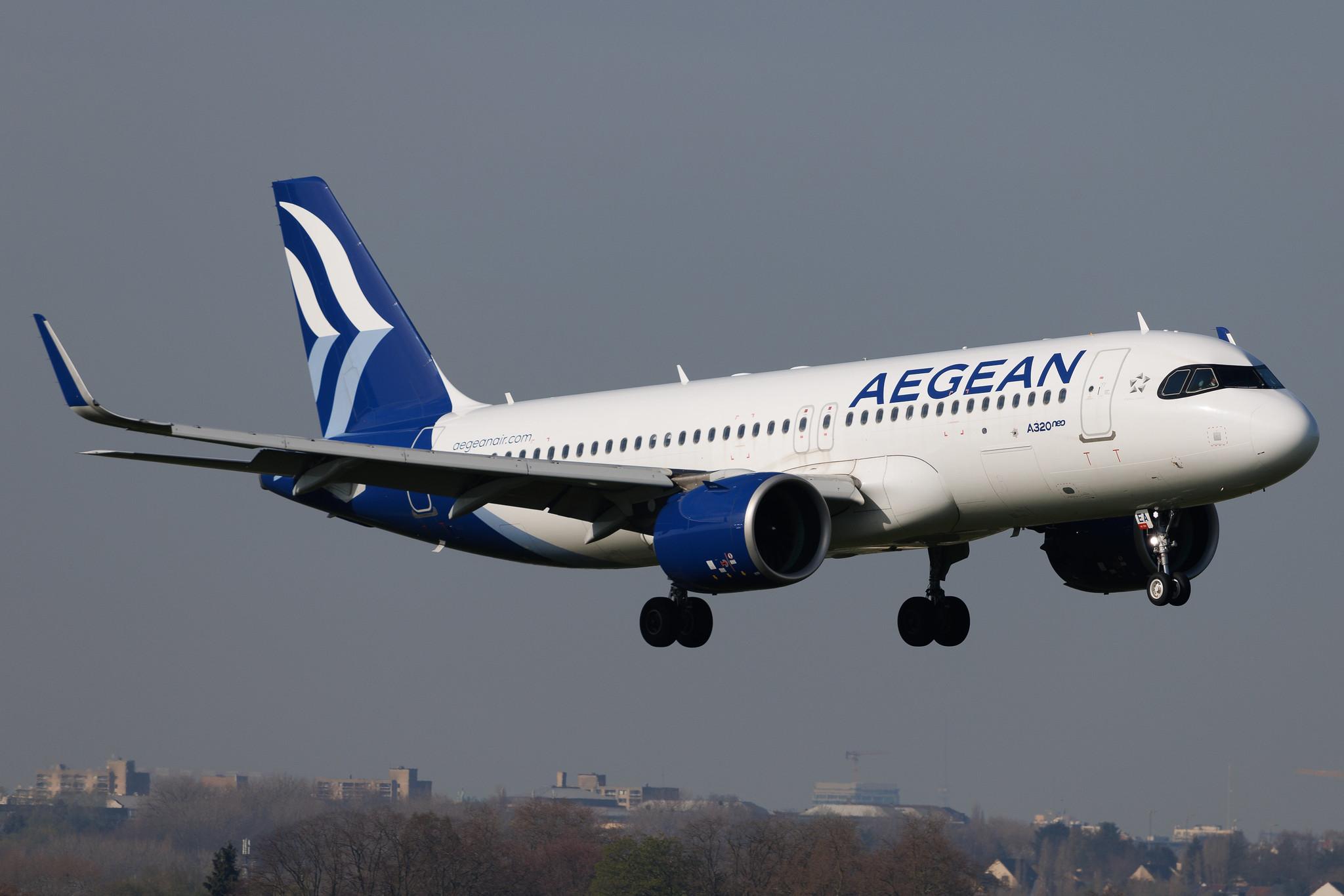 Brussels Airport: Aegean Airlines (A3 / AEE) | Airbus A320-271N A20N | SX-NEA | MSN 9497