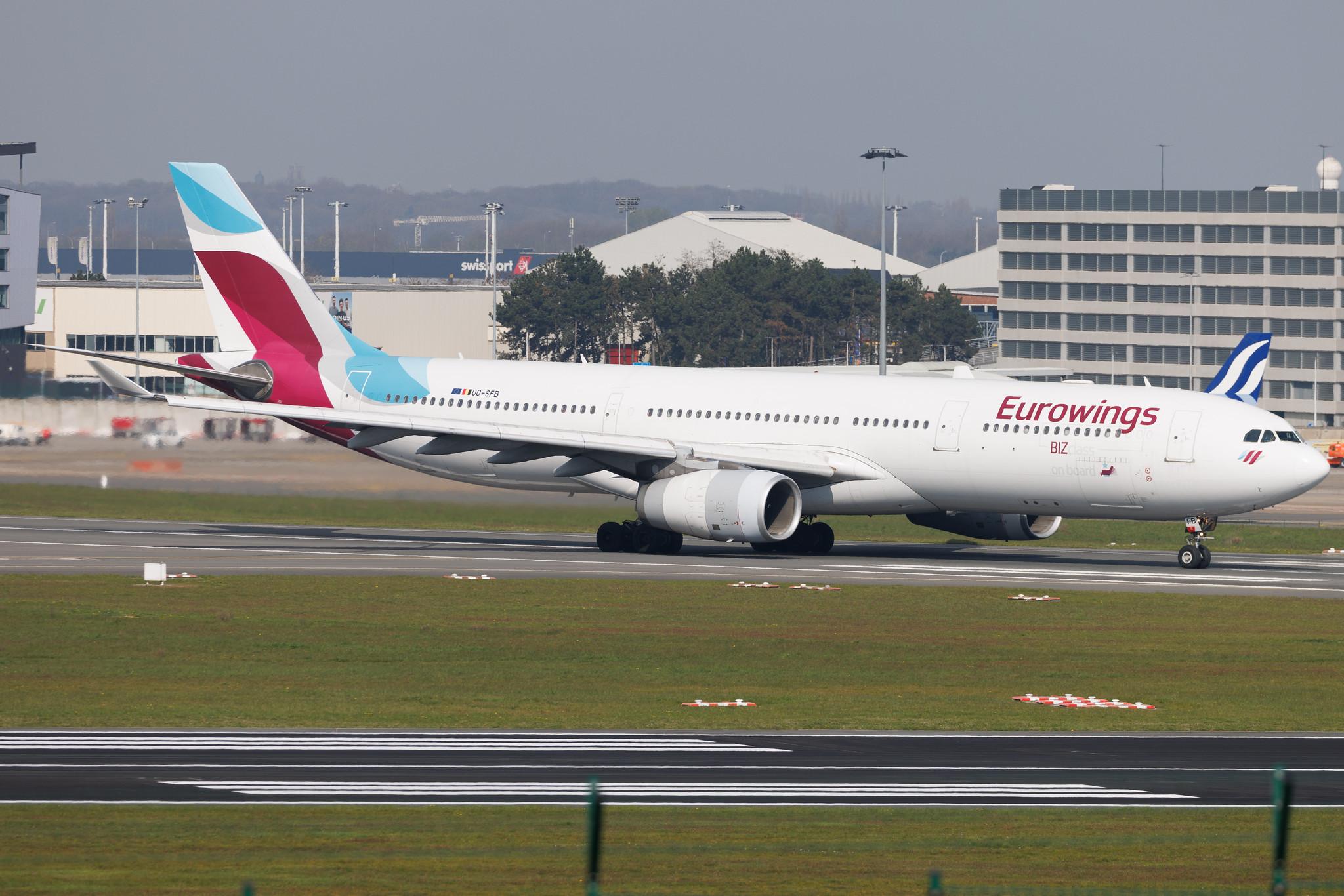 Brussels Airport: Brussels Airlines (SN / BEL) | Airbus A330-342 A333 | OO-SFB | MSN 0915
