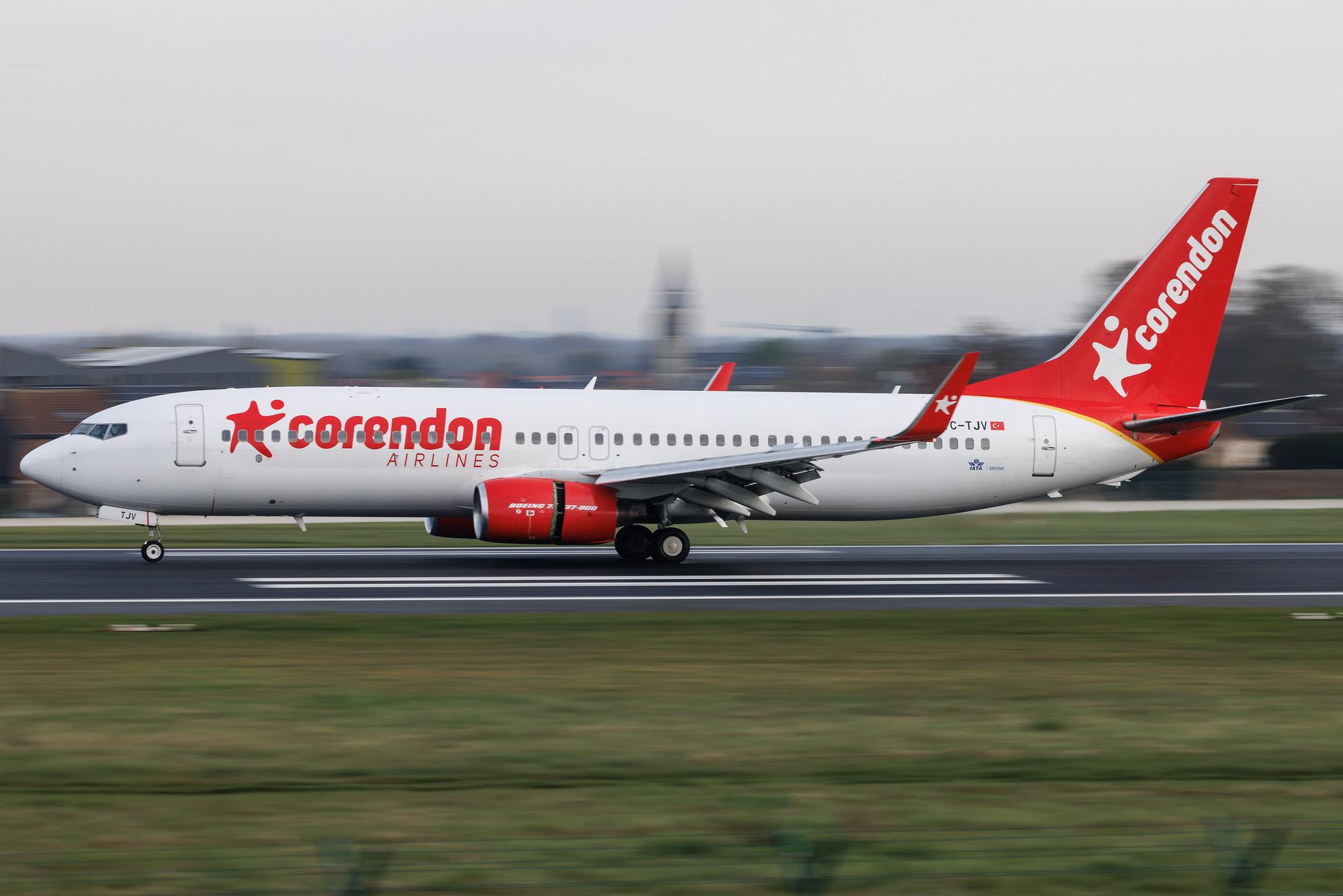 Brussels Airport: Corendon Airlines (XC / CAI) | Boeing 737-86J B738 | TC-TJV | MSN 37740