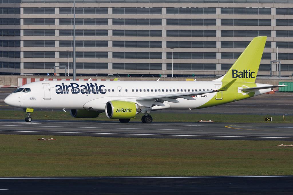 Brussels Airport: Air Baltic (BT / BTI) | Airbus A220-300 BCS3 | YL-AAV | MSN 55071