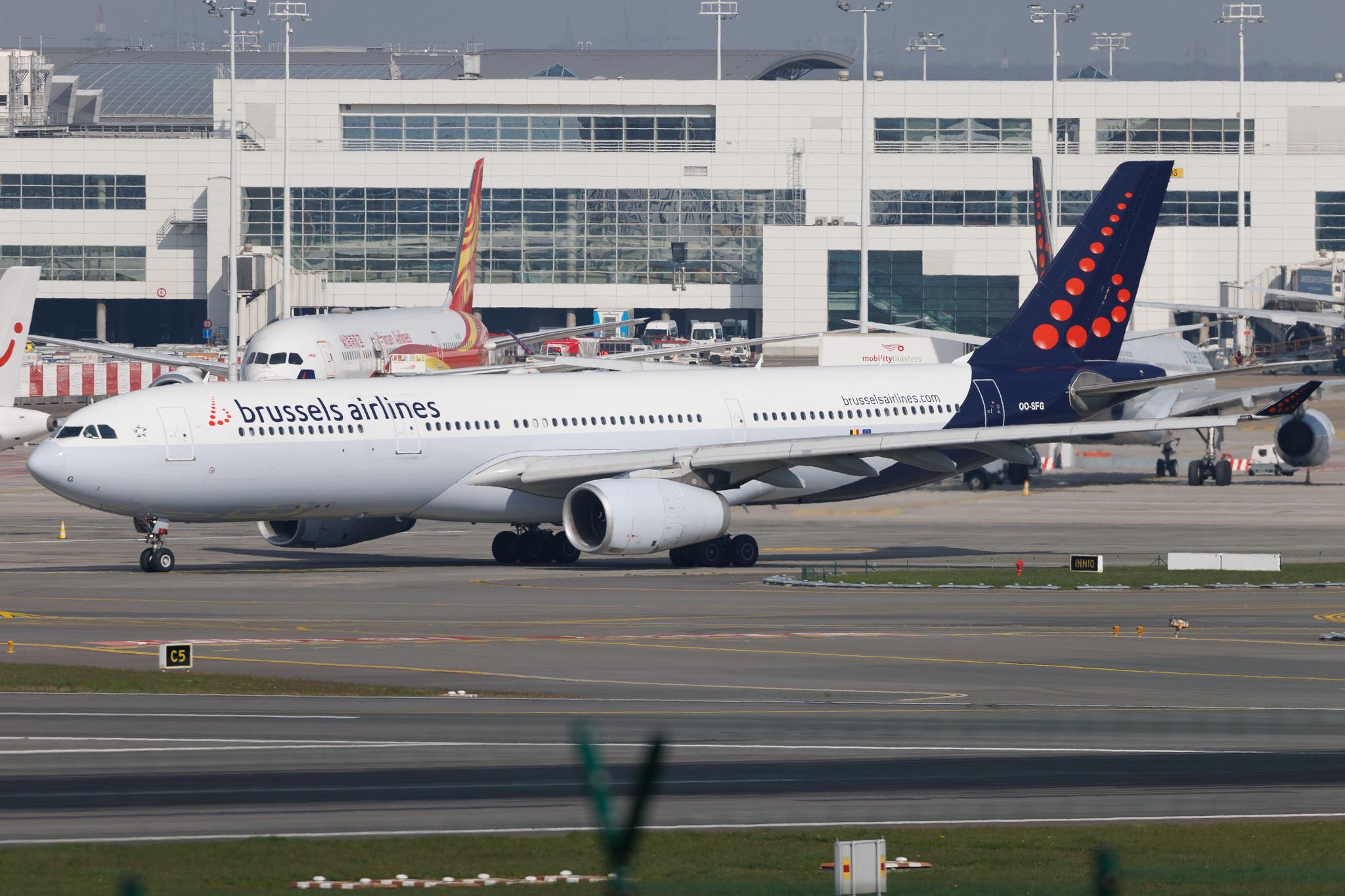 Brussels Airport: Brussels Airlines (SN / BEL) | Airbus A330-343 A333 | OO-SFG | MSN 983