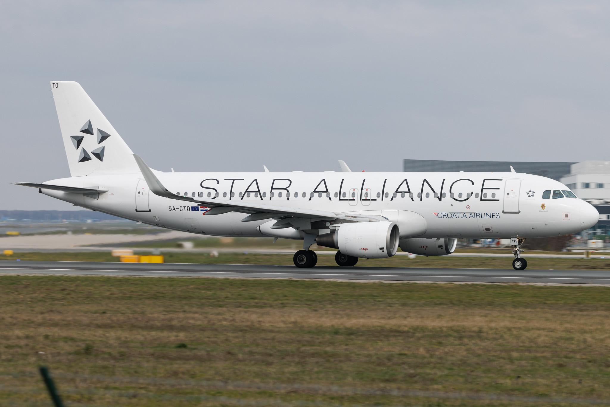Frankfurt Airport: Croatia Airlines (OU / CTN) | Livery: Star Alliance Livery | Airbus A320-214 A320 | 9A-CTO | MSN 02178