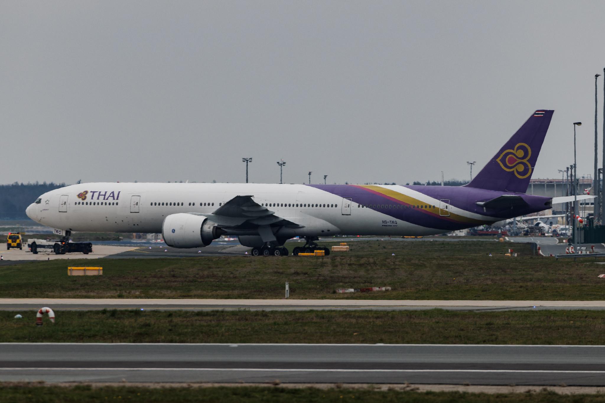 Frankfurt Airport: Thai Airways (TG / THA) | Boeing 777-3AL(ER) B77W | HS-TKQ | MSN 41526