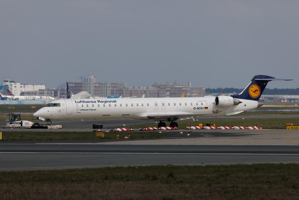 Frankfurt Airport: Lufthansa (LH / DLH) | Operator: Lufthansa CityLine | Mitsubishi CRJ-900LR CRJ9 | D-ACKI | MSN 15088