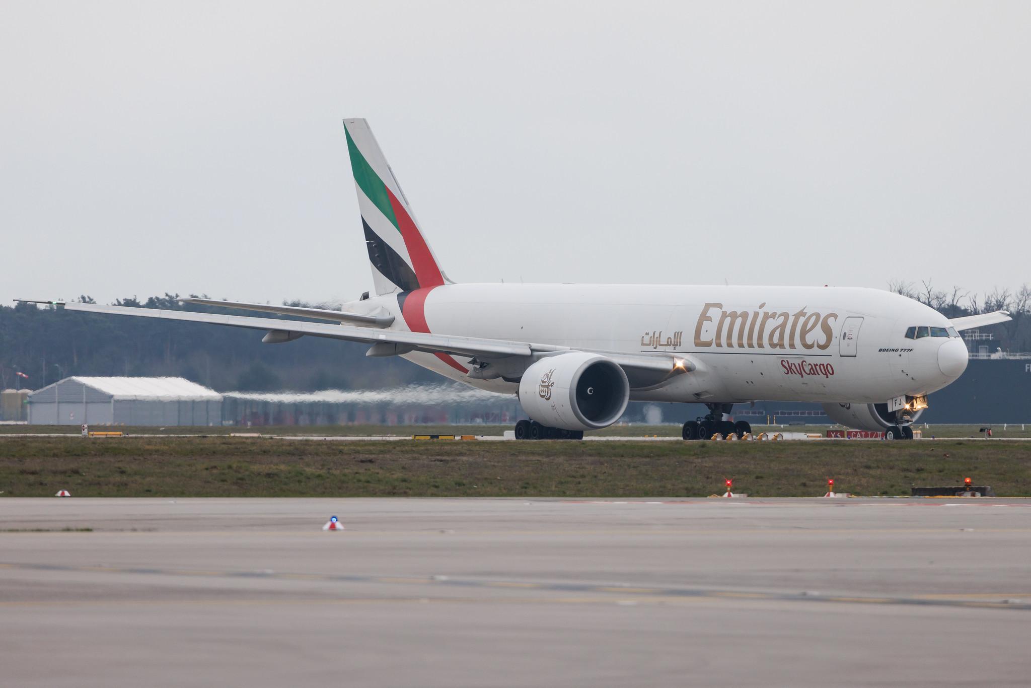 Frankfurt Airport: Emirates SkyCargo (EK / UAE) | Operator: Emirates | Boeing 777-F1H B77L | A6-EFJ | MSN 35610