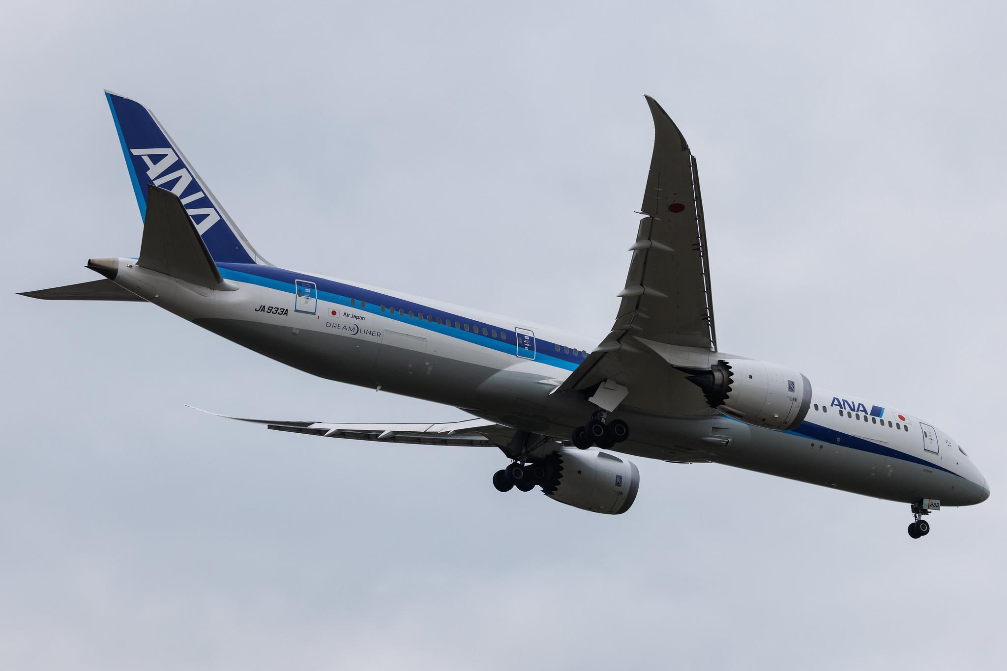 Frankfurt Airport: All Nippon Airways (NH / ANA) | Operator: Air Japan | Boeing 787-9 Dreamliner B789 | JA933A | MSN 61524