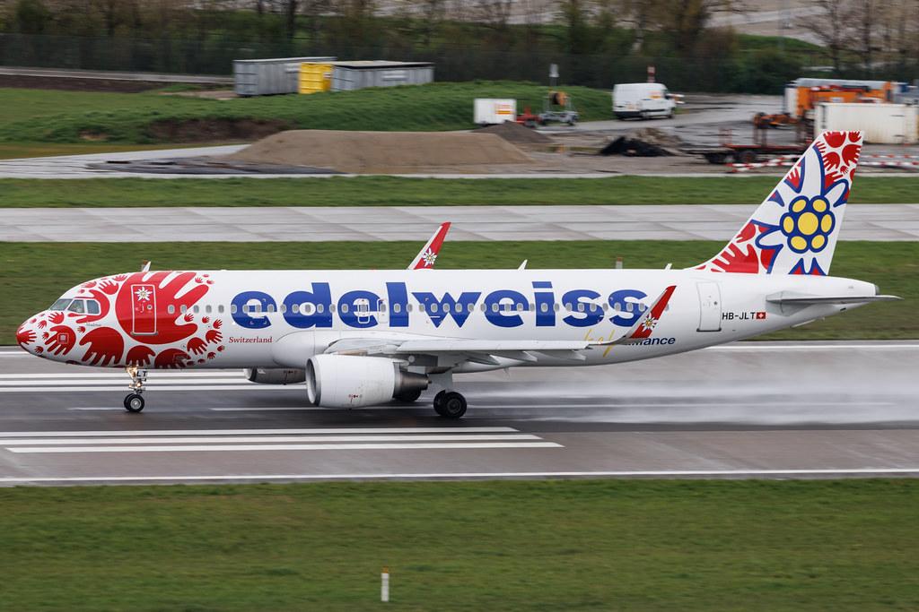 Flughafen Zürich: Edelweiss Air (WK / EDW) | Livery: Help Alliance Livery | Airbus A320-214 A320 | HB-JLT | MSN 5518