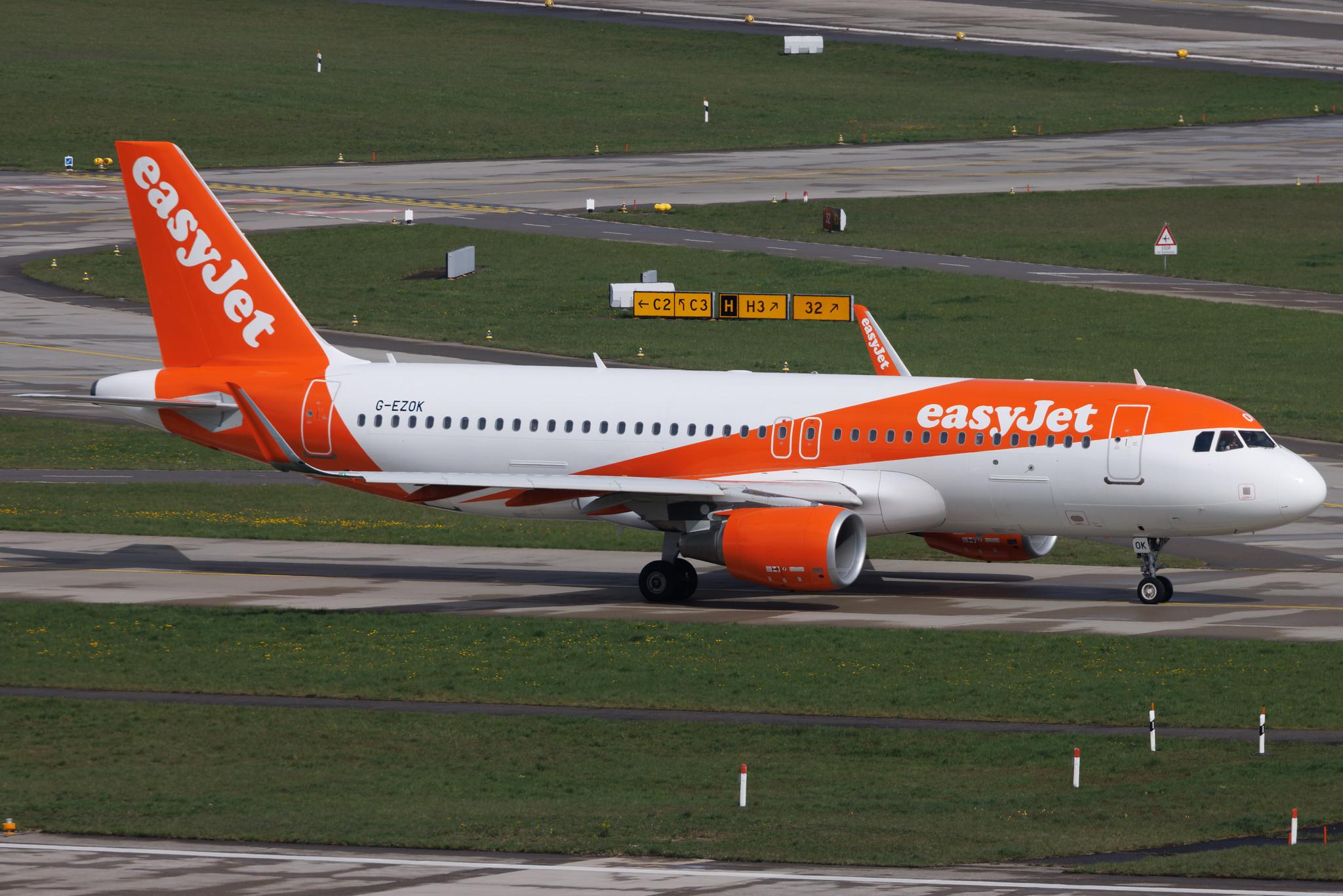 Flughafen Zürich: easyJet (U2 / EZY) | Airbus A320-214 A320 | G-EZOK | MSN 6568