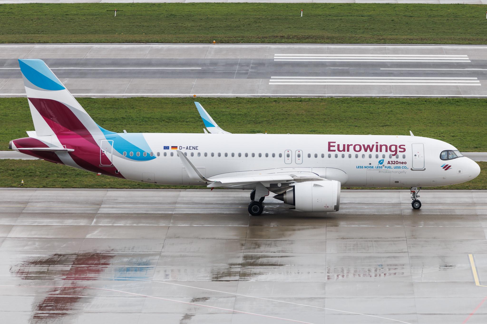 Flughafen Zürich: Eurowings (EW / EWG) | Airbus A320-251N A20N | D-AENE | MSN 10932