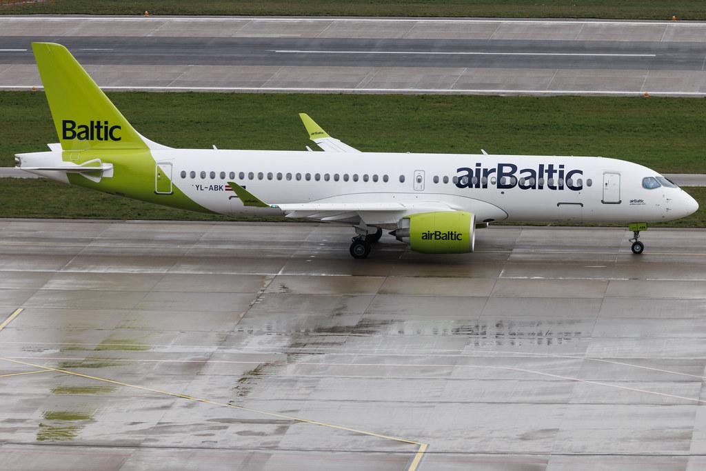 Flughafen Zürich: Air Baltic (BT / BTI) | Airbus A220-300 BCS3 | YL-ABK | MSN 55182