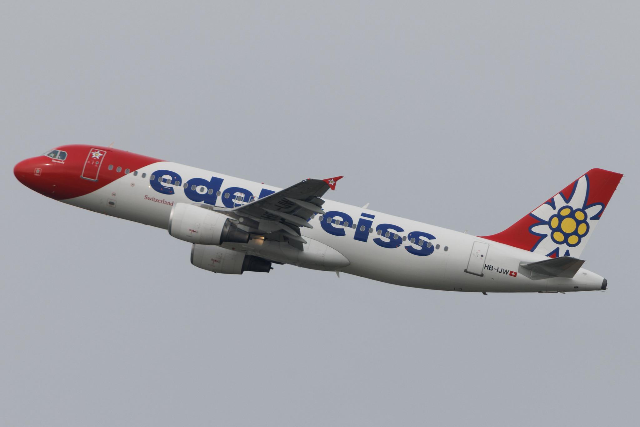 Flughafen Zürich: Edelweiss Air (WK / EDW) | Airbus A320-214 A320 | HB-IJW | MSN 2134