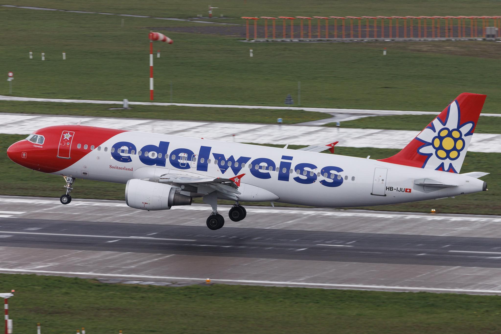 Flughafen Zürich: Edelweiss Air (WK / EDW) | Airbus A320-214 A320 | HB-IJU | MSN 1951