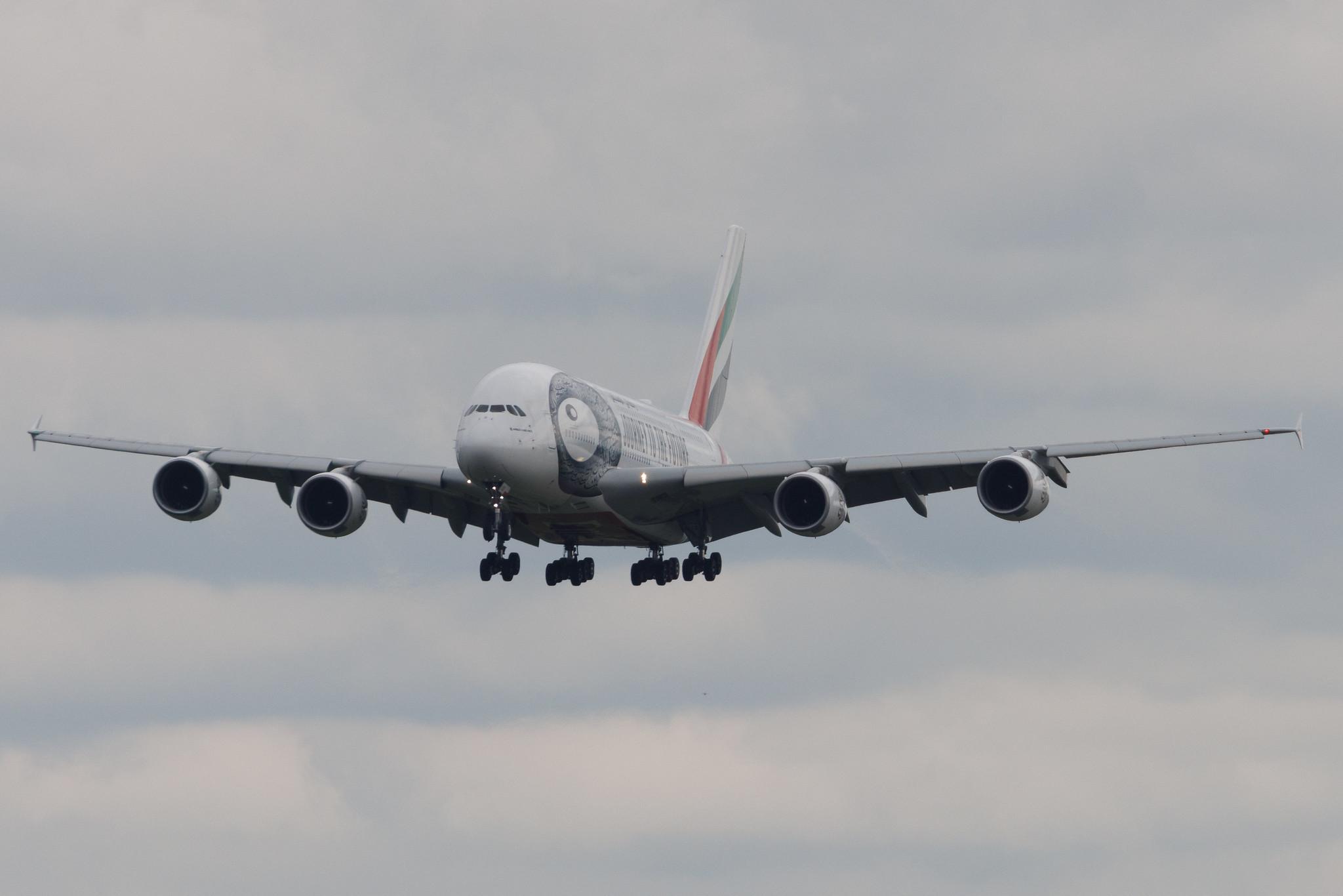 Flughafen Zürich: Emirates (EK / UAE) | Livery: Journey to the Future Livery | Airbus A380-861 A388 | A6-EOD | MSN 168