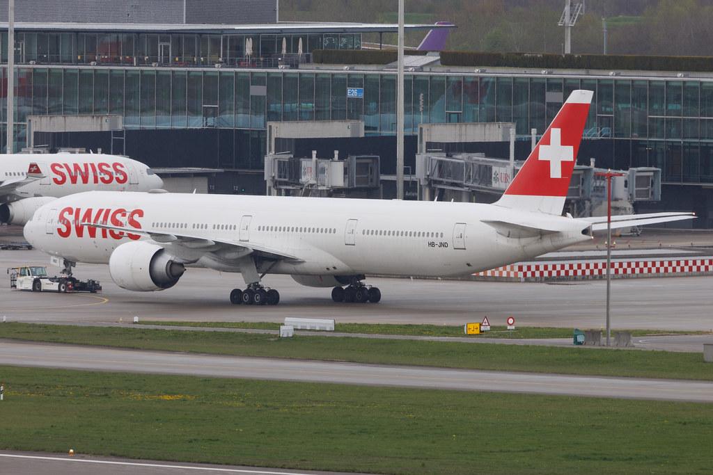 Flughafen Zürich: Swiss (LX / SWR) | Boeing 777-3DE(ER) B77W | HB-JND | MSN 44585