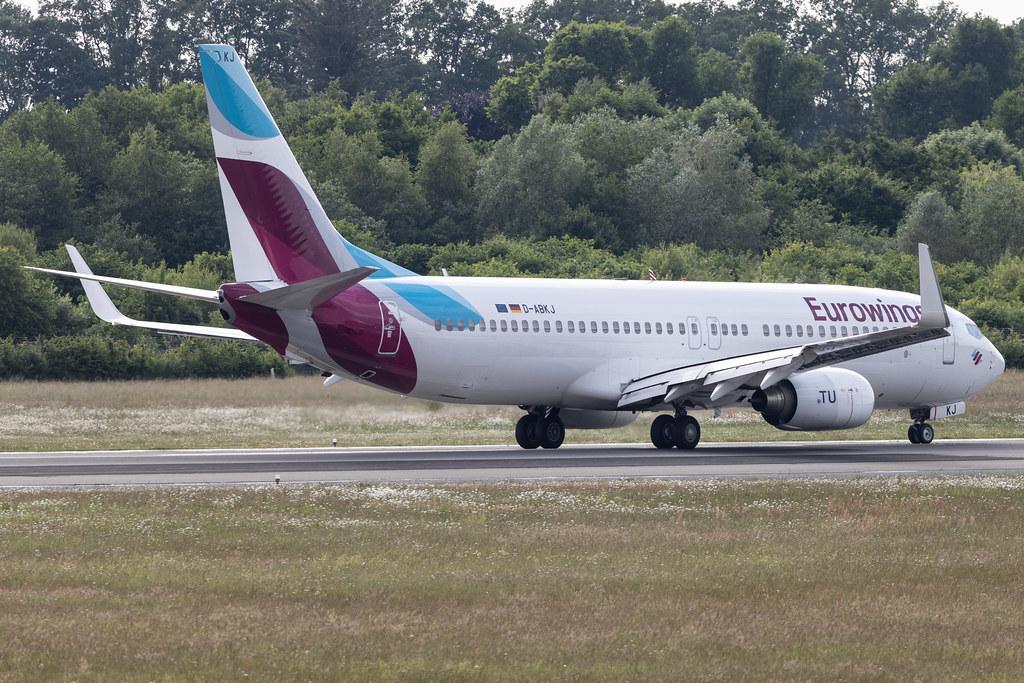 Hamburg Airport: Eurowings (EW / EWG) | Operator: TUI fly | Boeing 737-86J B738 | D-ABKJ | MSN 37749