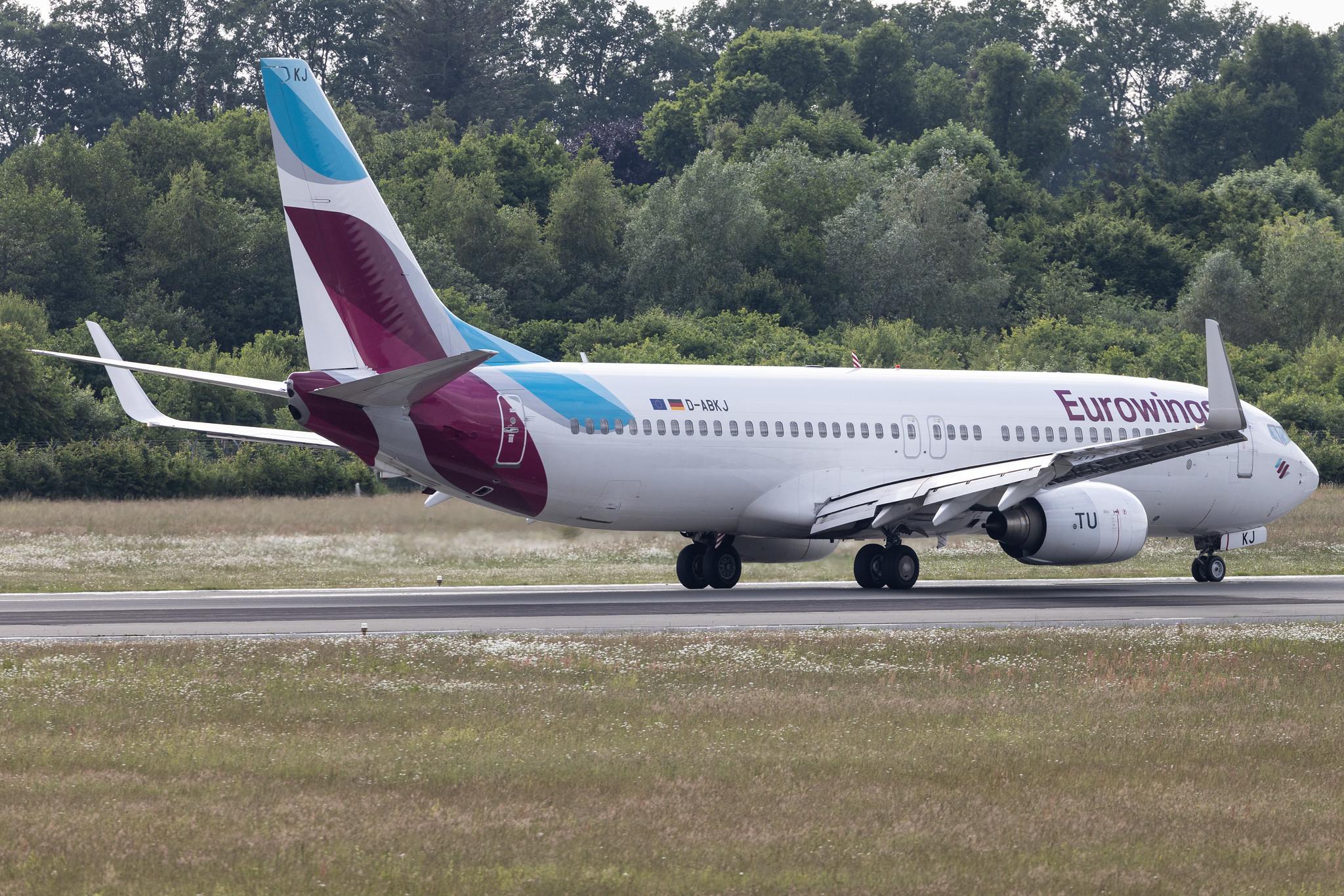 Hamburg Airport: Eurowings (EW / EWG) | Operator: TUI fly | Boeing 737-86J B738 | D-ABKJ | MSN 37749