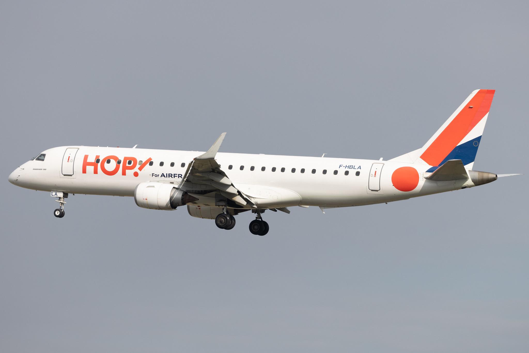 Frankfurt Airport: Air France (AF / AFR) | Operator: Air France Hop | E190 | F-HBLA | MSN 19000051