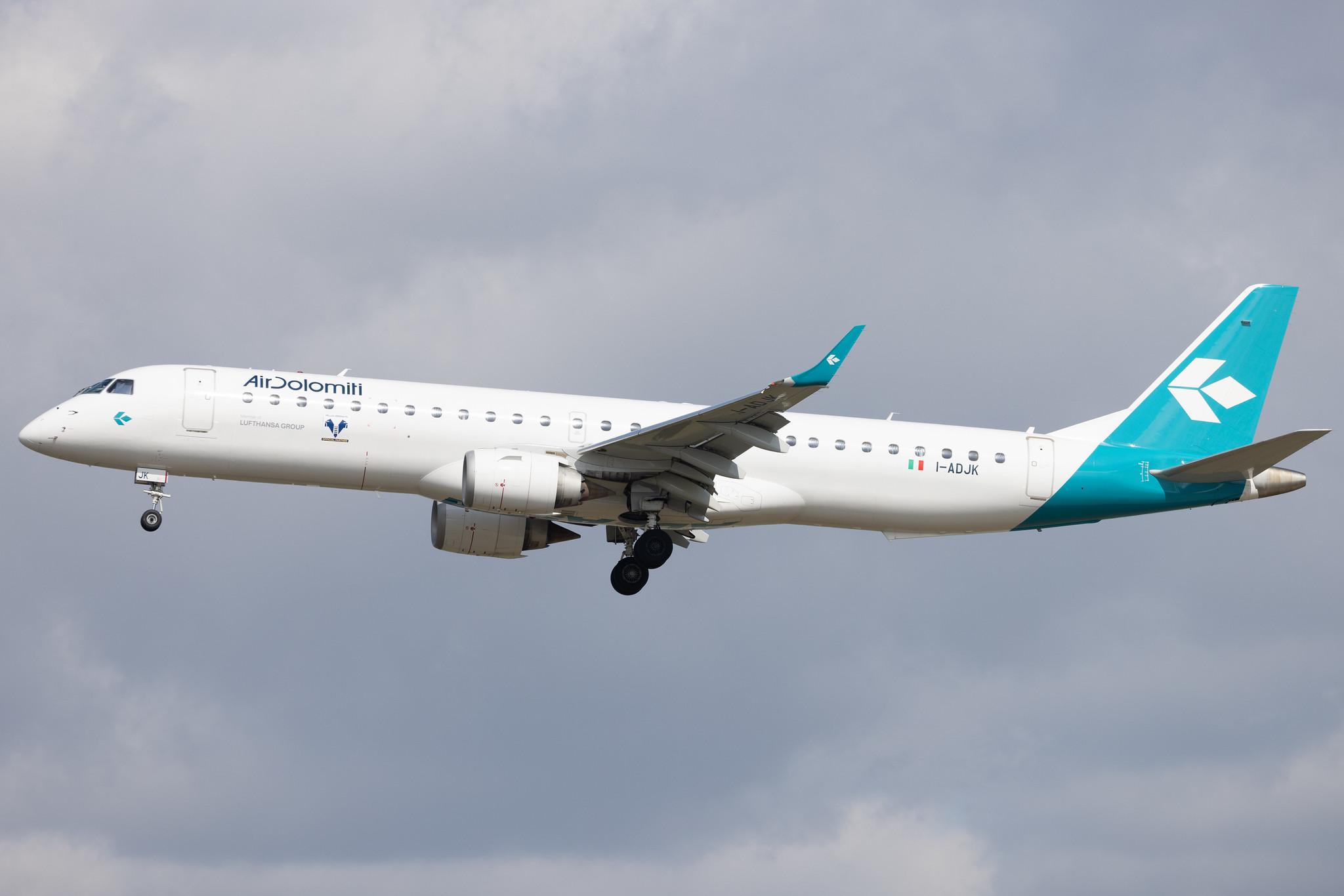 Frankfurt Airport: Air Dolomiti (EN / DLA) | Embraer E195LR E195 | I-ADJK | MSN 19000245