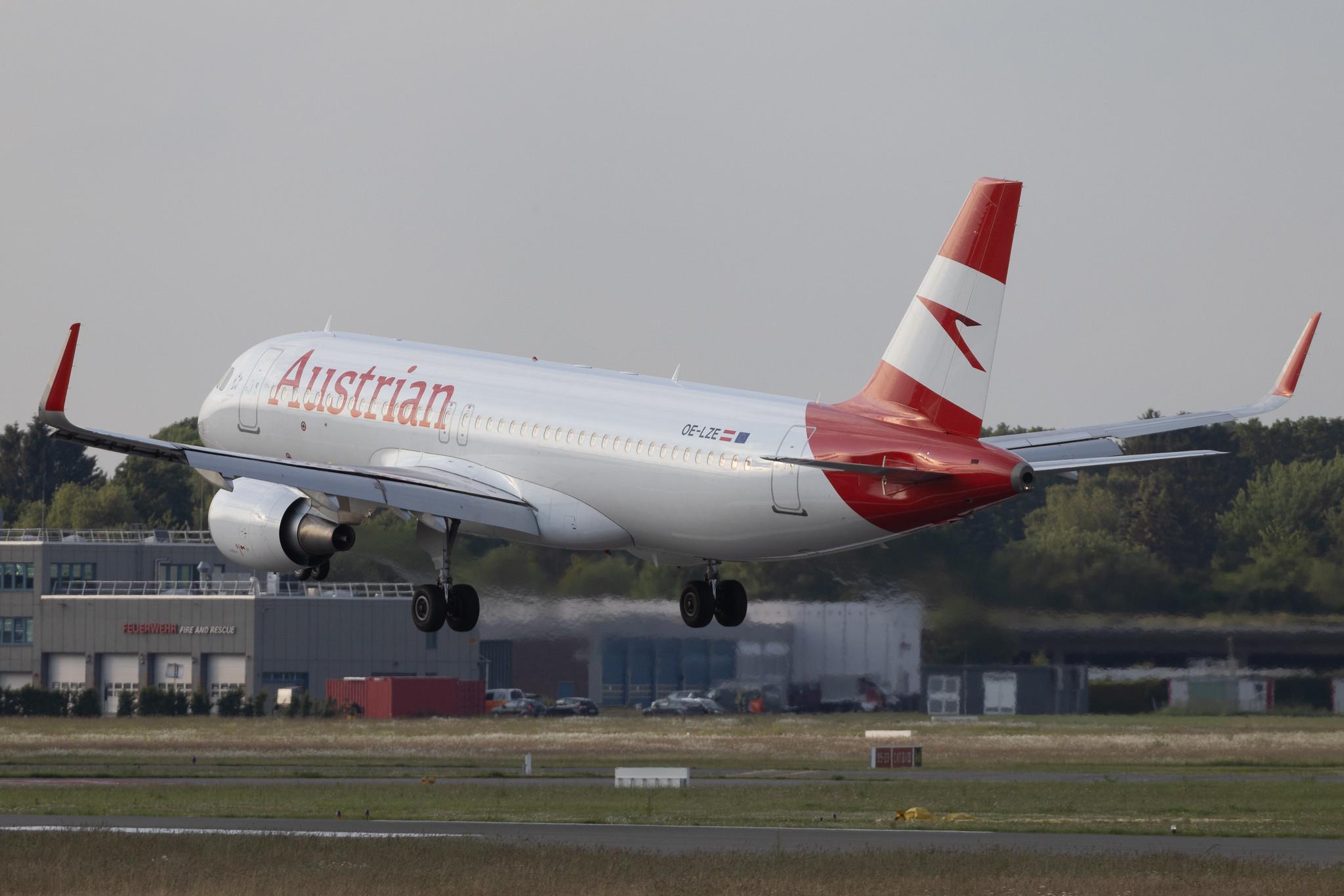 Hamburg Airport: Austrian Airlines (OS / AUA) | Airbus A320-214 A320 | OE-LZE | MSN 5754