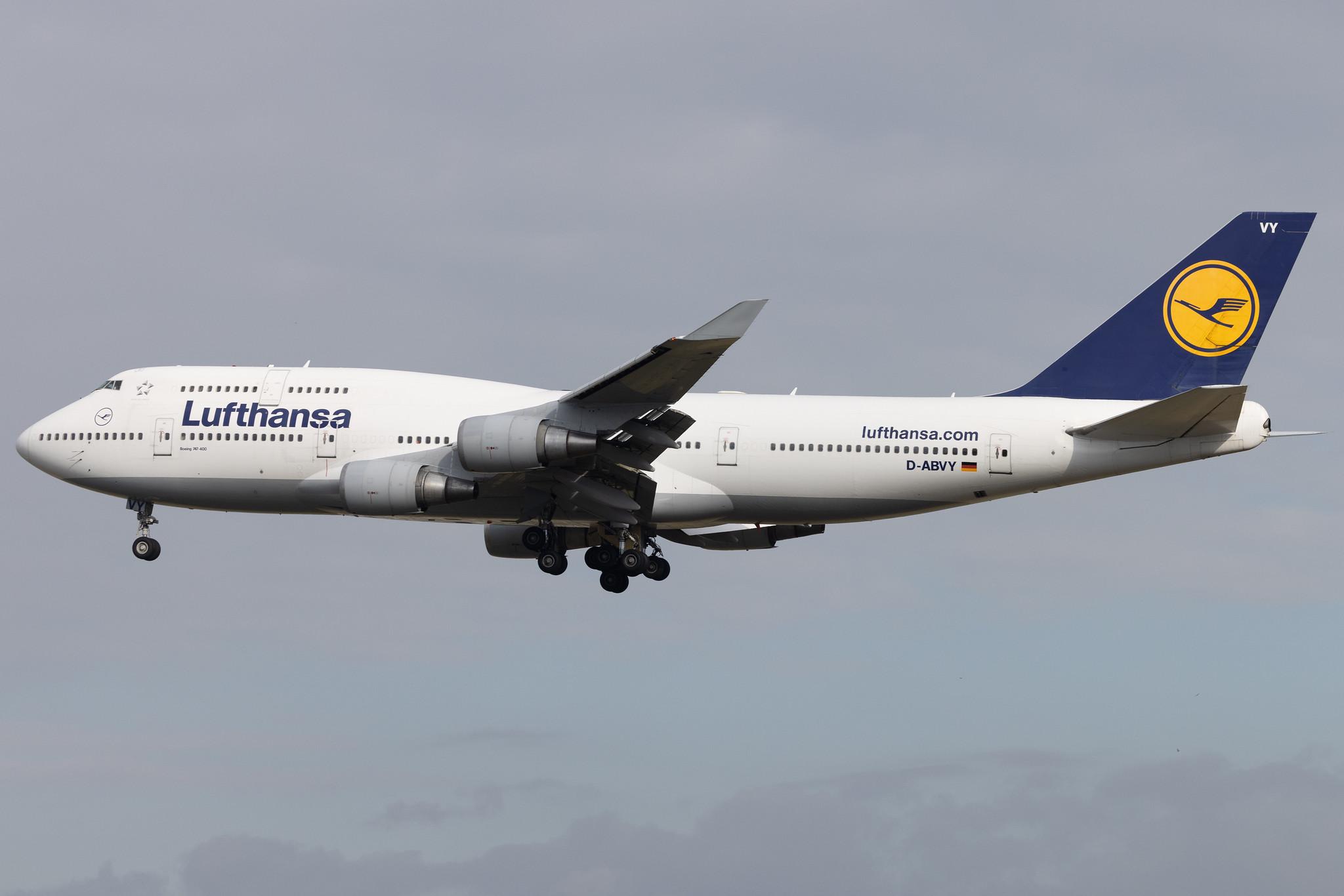Frankfurt Airport: Lufthansa (LH / DLH) | Boeing 747-430 B744 | D-ABVY | MSN 29869