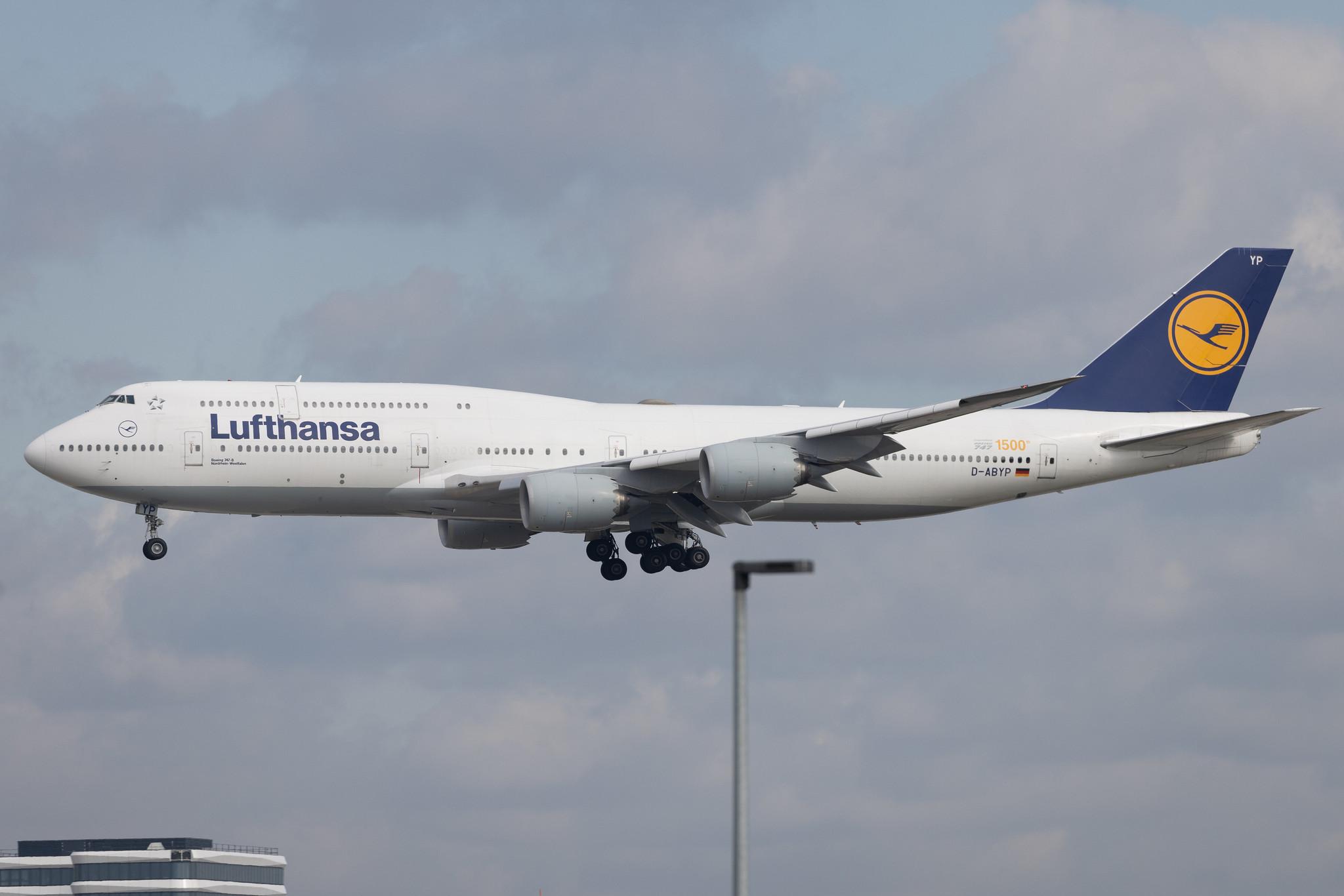 Frankfurt Airport: Lufthansa (LH / DLH) | Boeing 747-830 B748 | D-ABYP | MSN 37839