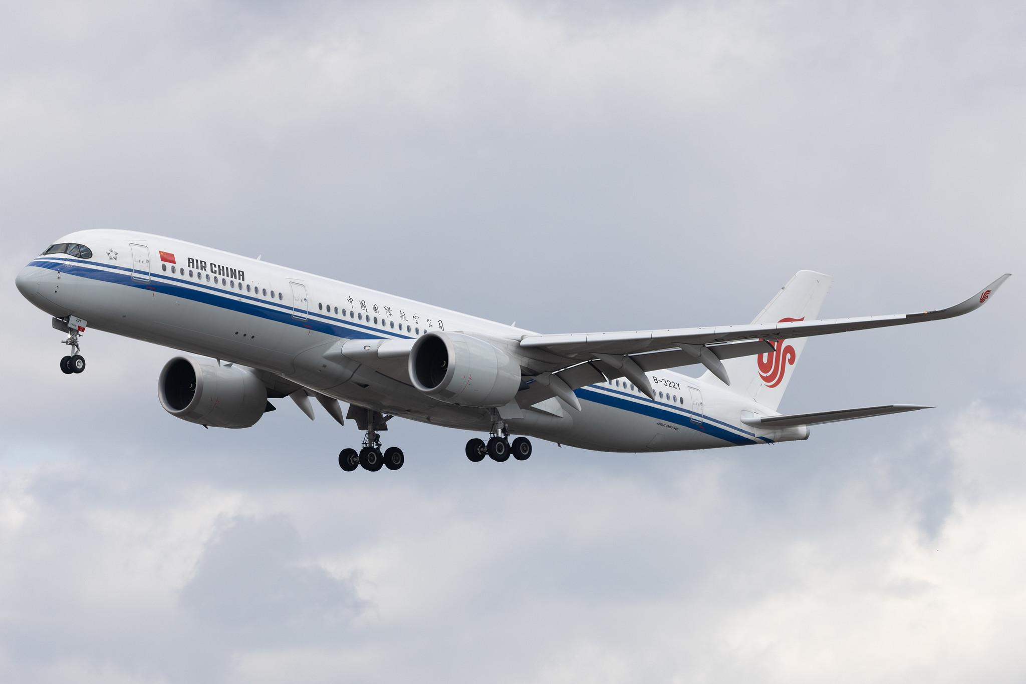 Frankfurt Airport: Air China (CA / CCA) | Airbus A350-941 A359 | B-322Y | MSN 474