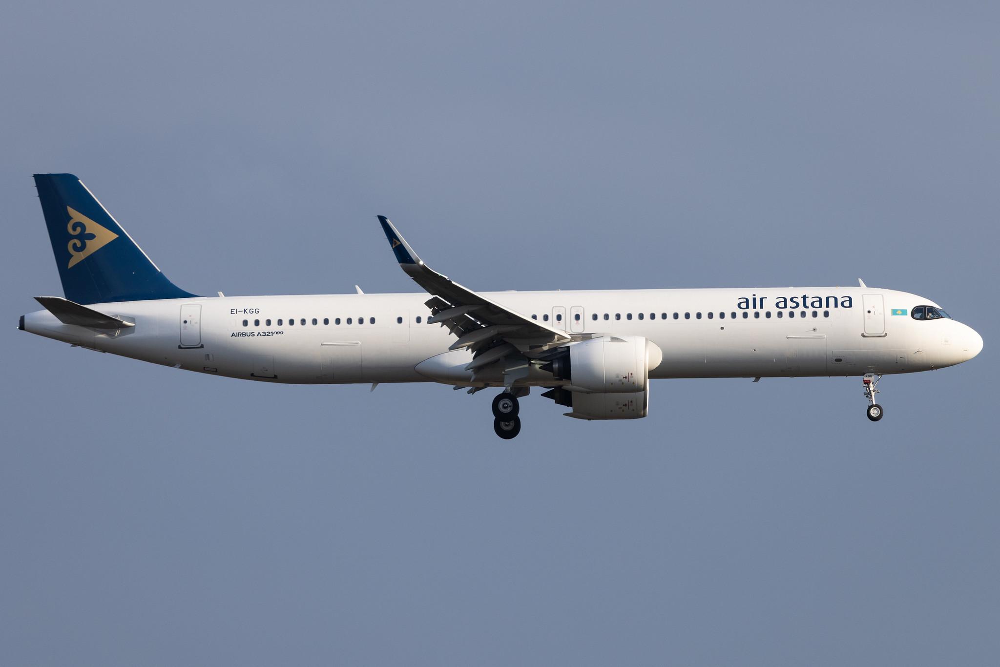 Frankfurt Airport: Air Astana (KC / KZR) | Airbus A321-271NX A21N | EI-KGG | MSN 10421