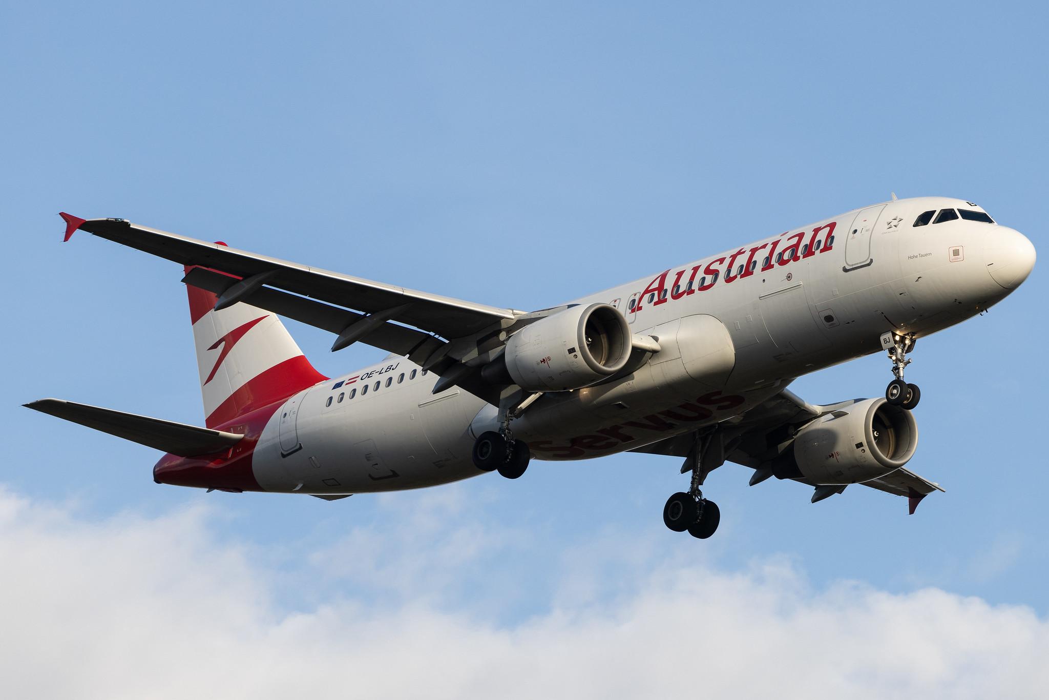 Frankfurt Airport: Austrian Airlines (OS / AUA) | Airbus A320-214 A320 | OE-LBJ | MSN 1553