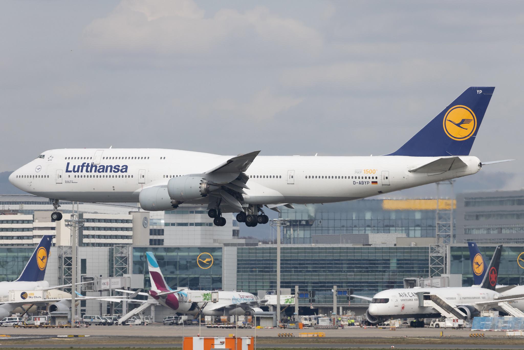 Frankfurt Airport: Lufthansa (LH / DLH) | Boeing 747-830 B748 | D-ABYP | MSN 37839