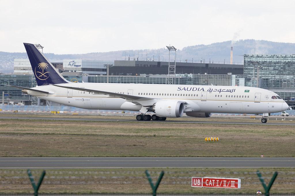 Frankfurt Airport: Saudia (SV / SVA) | Boeing 787-9 Dreamliner B789 | HZ-AR22 | MSN 40048