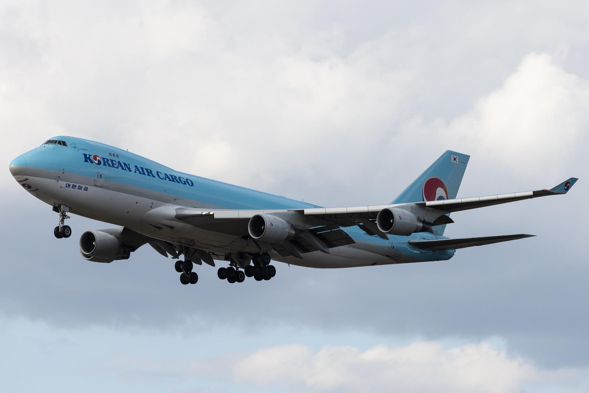 Frankfurt Airport: Korean Air Cargo (KE / KAL) | Operator: Korean Air | Boeing 747-4B5F(ER) B744 | HL7601 | MSN 33949