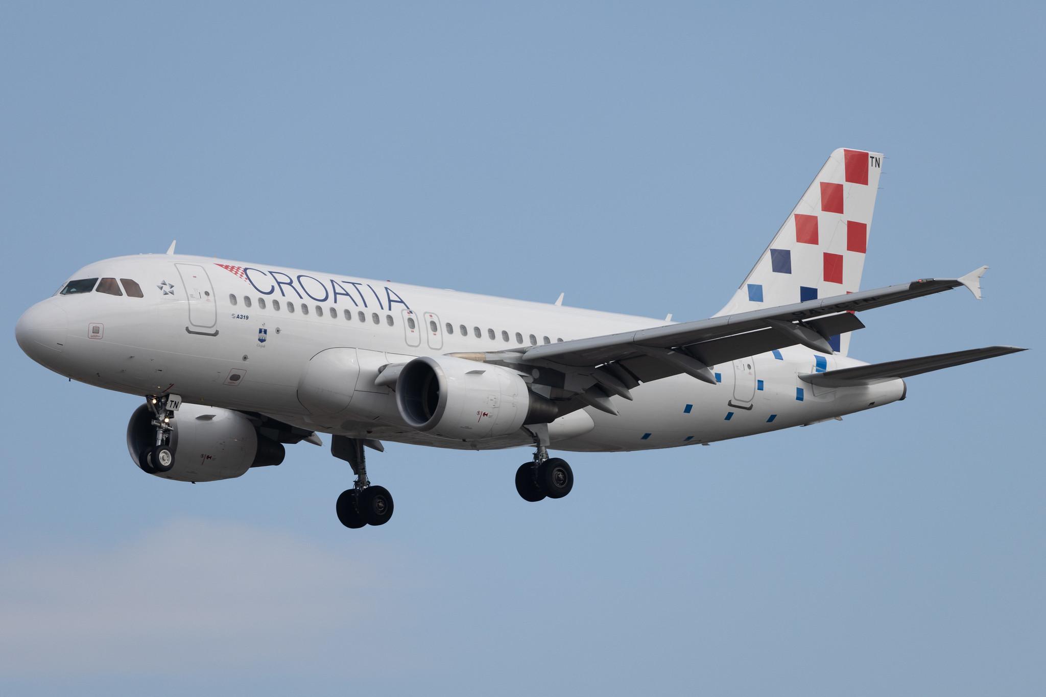 Frankfurt Airport: Croatia Airlines (OU / CTN) | Airbus A319-112 A319 | 9A-CTN | MSN 5085
