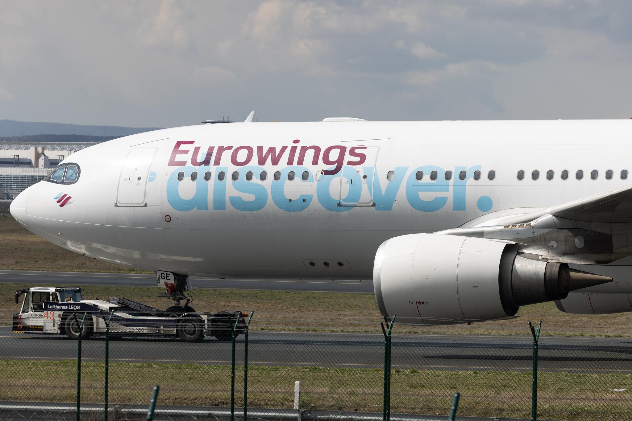 Frankfurt Airport: Eurowings Discover (4Y / OCN) | Airbus A330-203 A332 | D-AXGE | MSN 0612