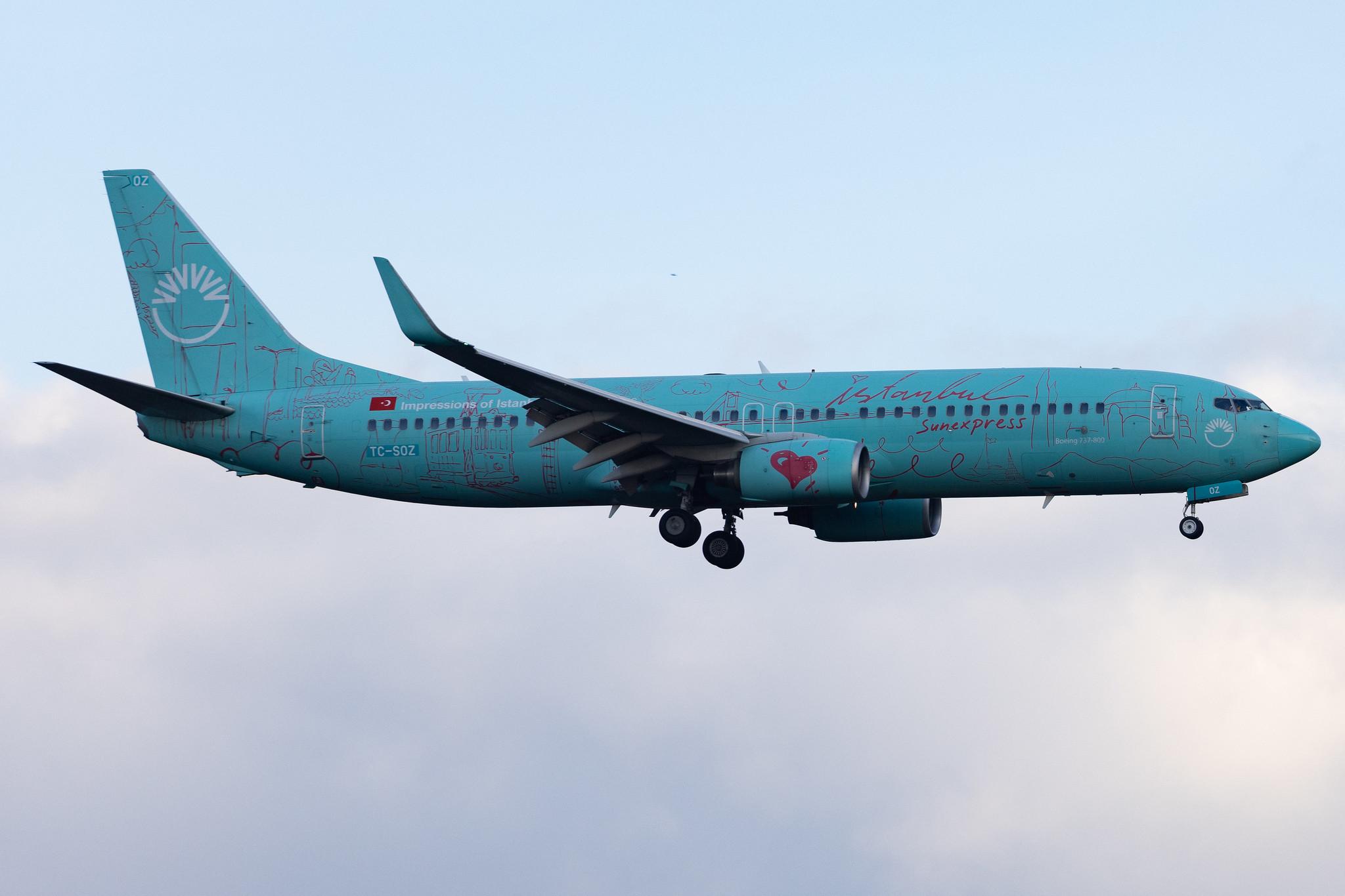 Frankfurt Airport: SunExpress (XQ / SXS) | Boeing 737-8HX B738 | TC-SOZ | MSN 29649