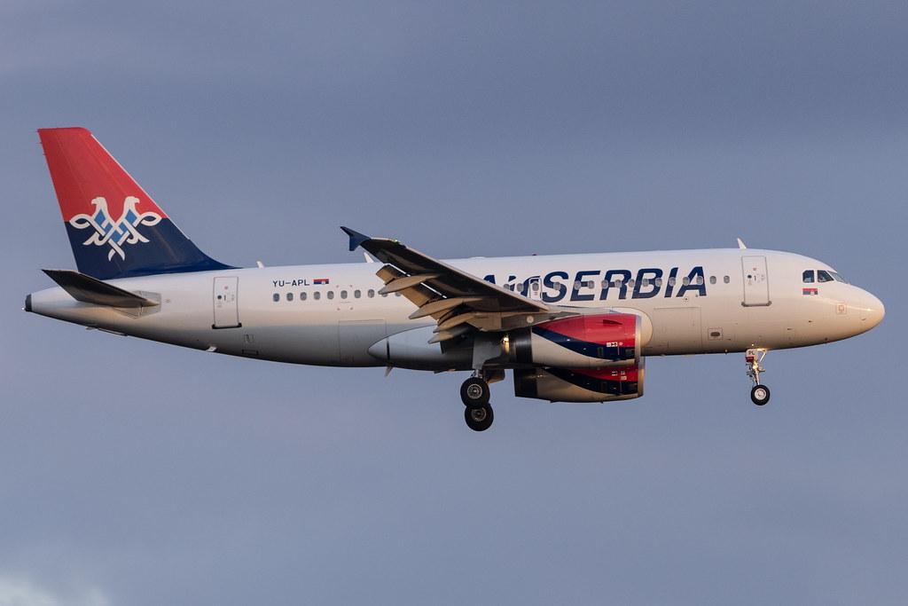 Frankfurt Airport: AirSERBIA (JU / ASL) | Airbus A319-132 A319 | YU-APL | MSN 04282