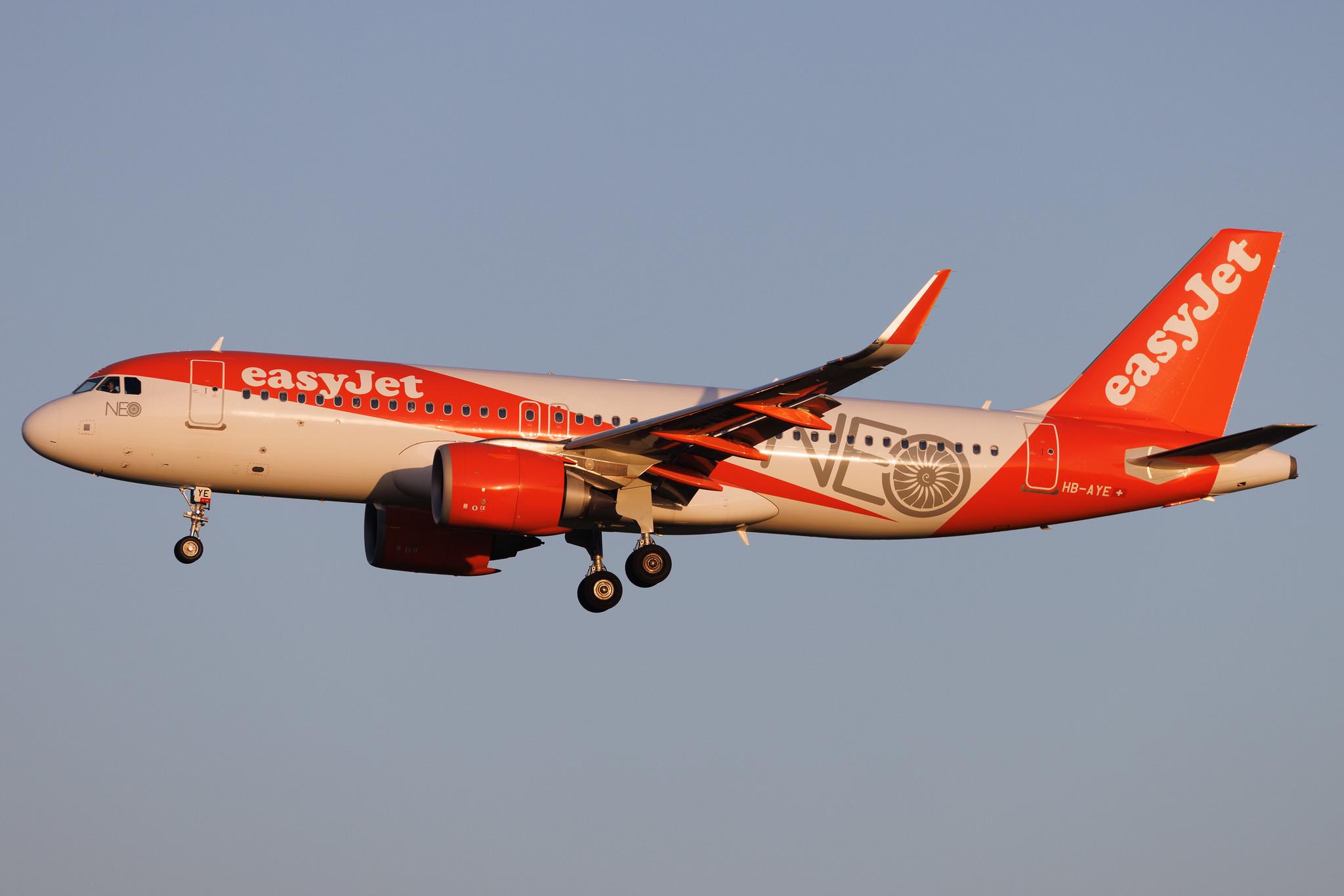 Amsterdam Schiphol: easyJet (U2 / EZY) | Livery: NEO Livery | Operator: easyJet Switzerland | Airbus A320-251N A20N | HB-AYE | MSN 10114