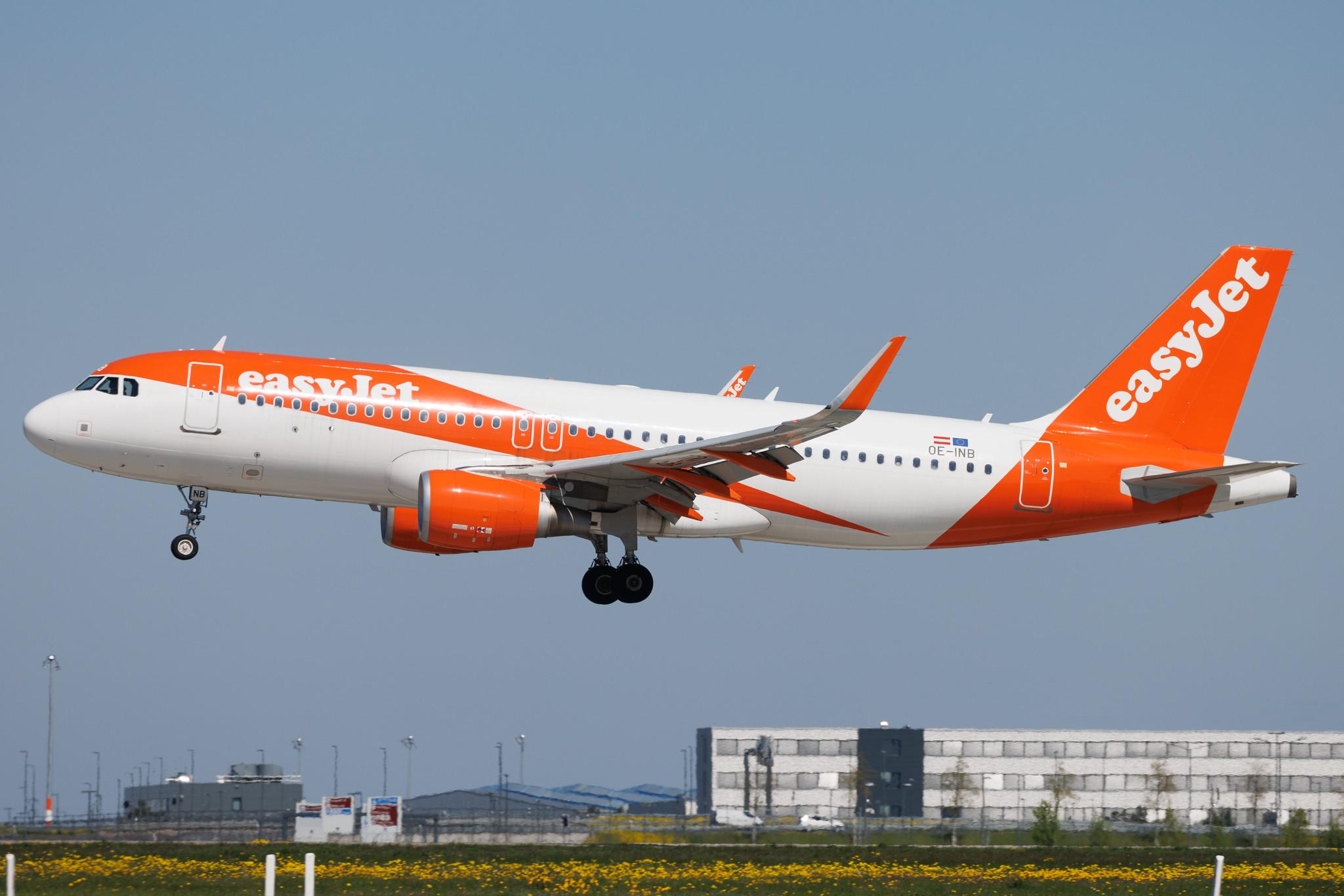 Flughafen Berlin Brandenburg: easyJet (U2 / EZY) | Operator: easyJet Europe | Airbus A320-214 A320 | OE-INB | MSN 7730