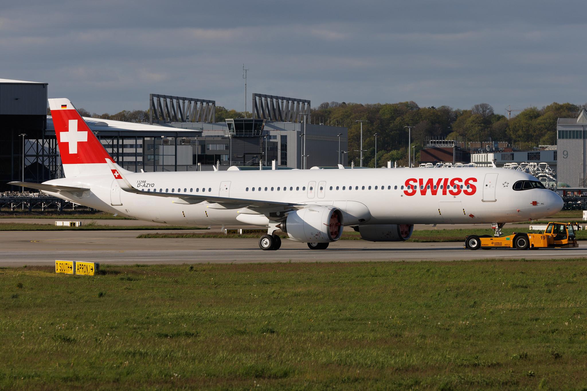 Hamburg Finkenwerder: Swiss (LX / SWR) | Airbus A321-271NX A21N | D-AZYO | HB-JPC | MSN 11298