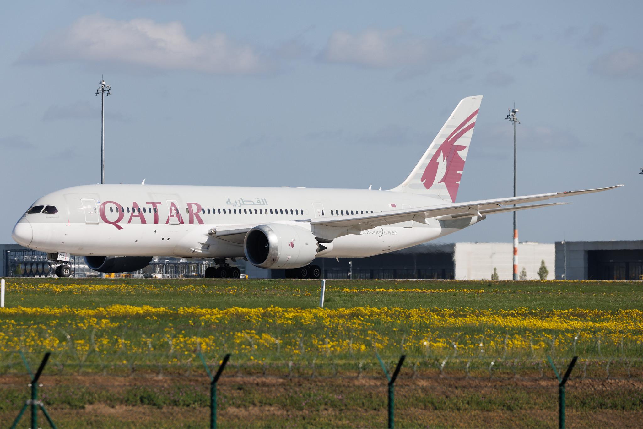 Flughafen Berlin Brandenburg: Qatar Airways (QR / QTR) |  Boeing 787-8 Dreamliner B788 | A7-BCA | MSN 38319