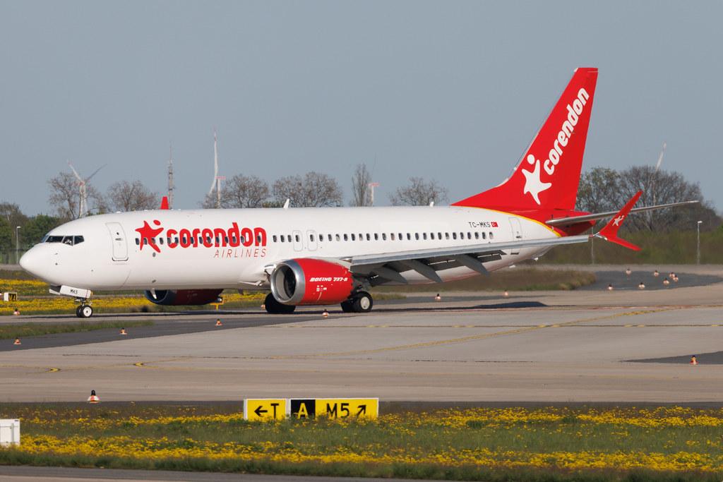 Flughafen Berlin Brandenburg: Corendon Airlines (XC / CAI) | Boeing 737 MAX 8 B38M | TC-MKS | MSN 64936
