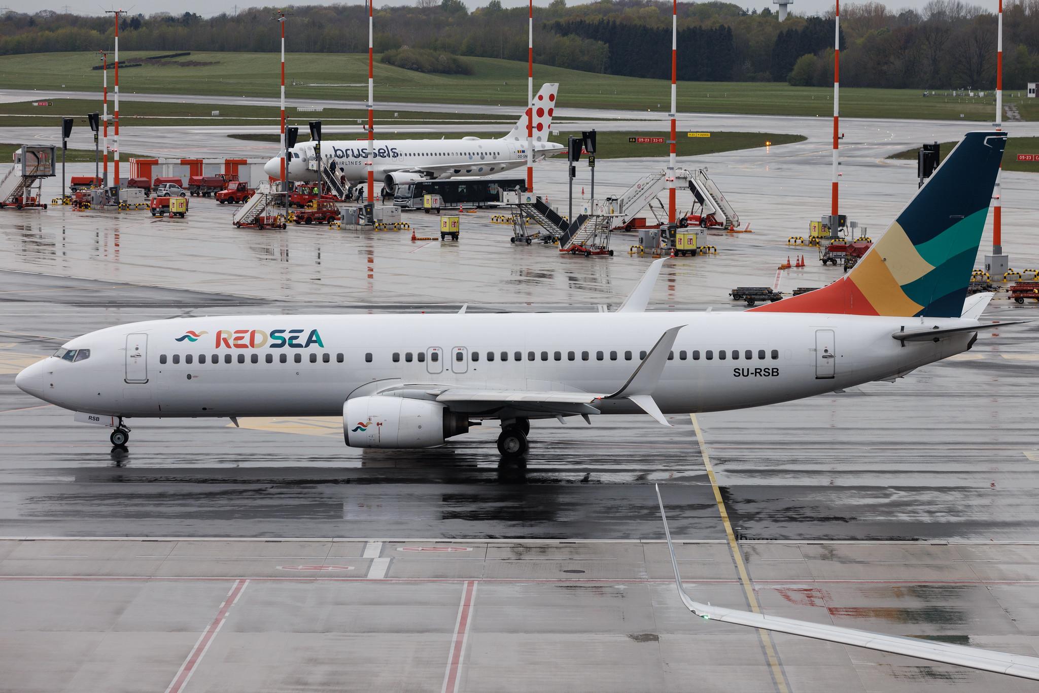 Hamburg Airport: Red Sea Airlines (RS / RSX) | Boeing 737-8Q8 B738 | SU-RSB | MSN 29369
