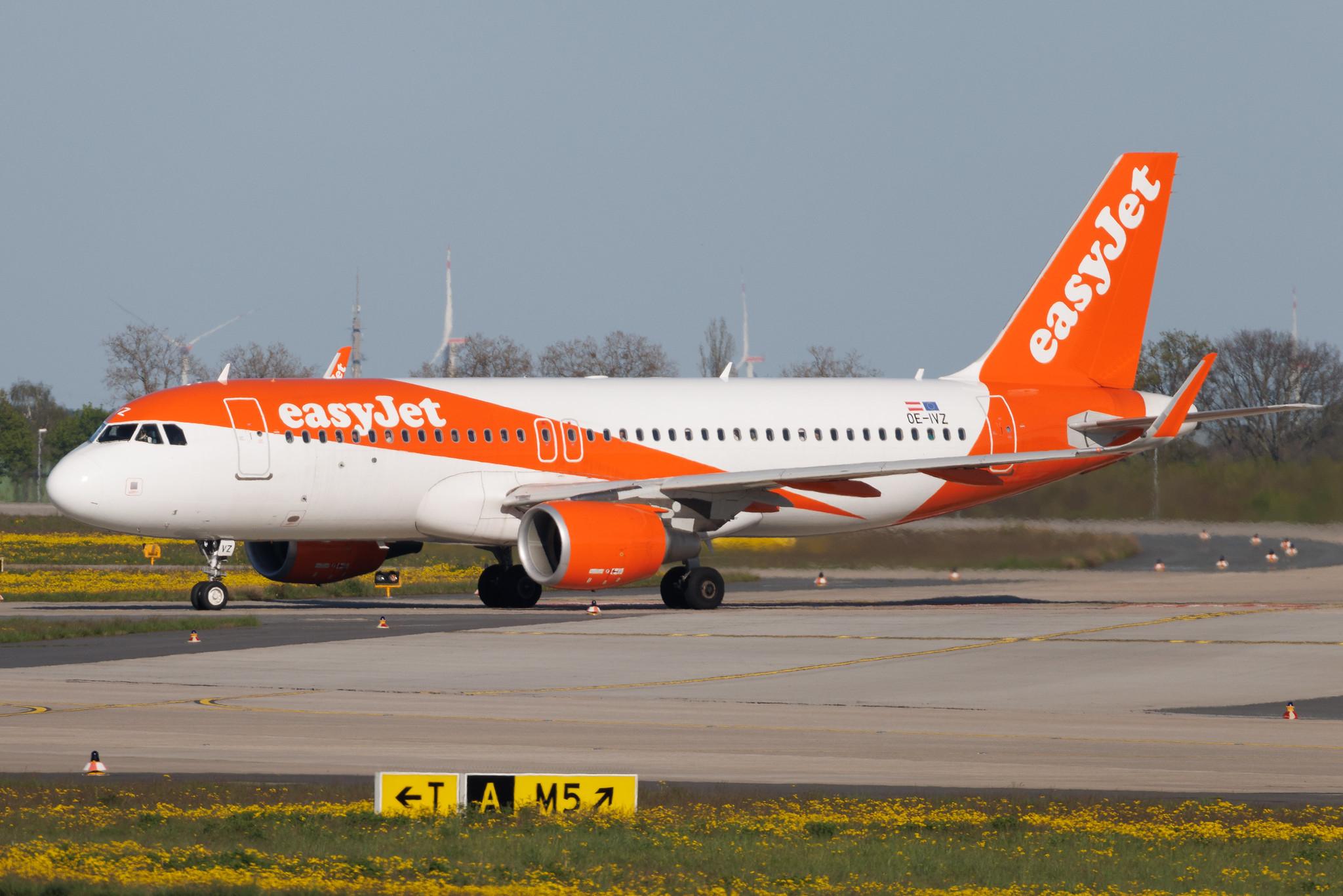 Flughafen Berlin Brandenburg: easyJet (U2 / EZY) | Operator: easyJet Europe | Airbus A320-214 A320 | OE-IVZ | MSN 6485