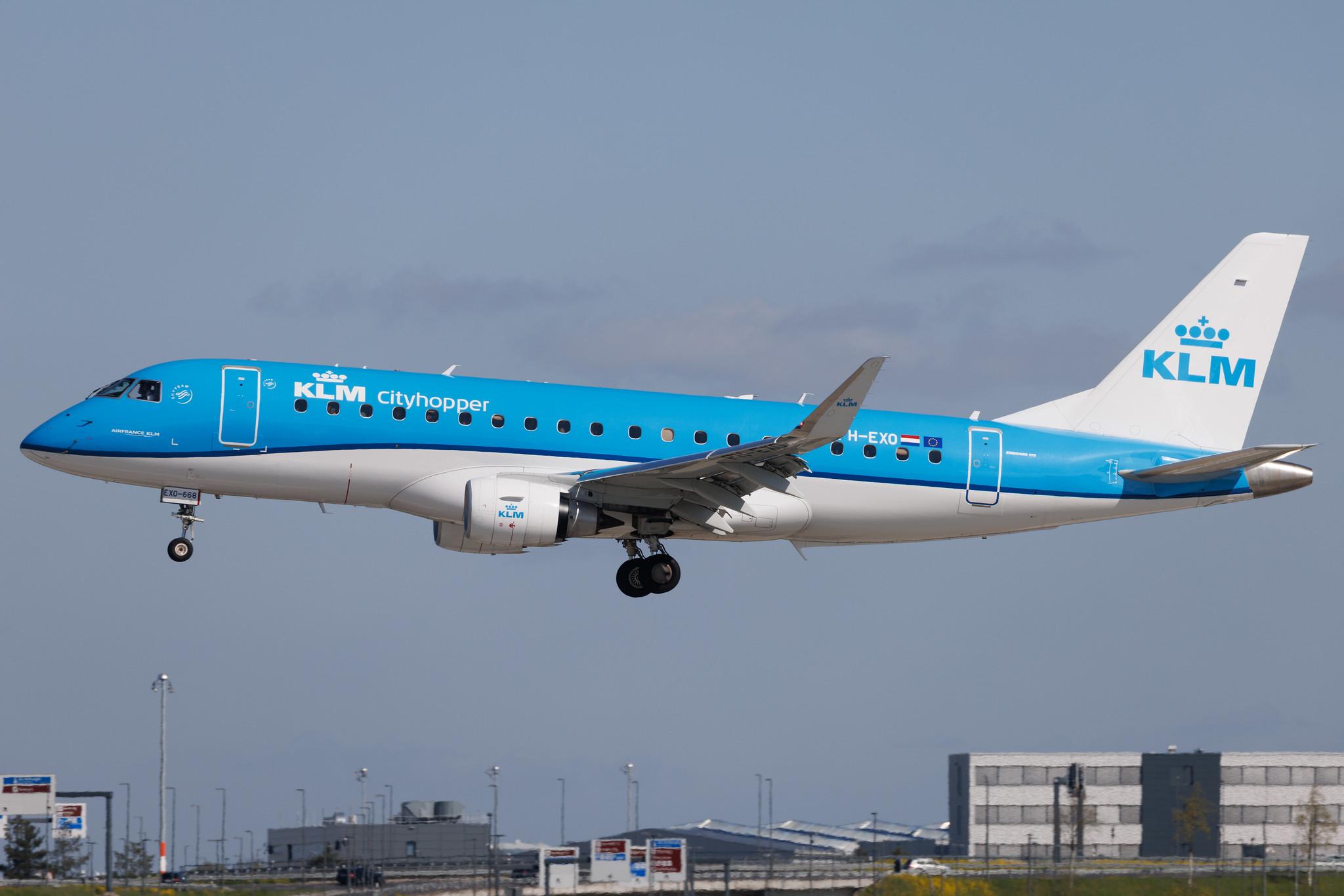 Flughafen Berlin Brandenburg: KLM (KL / KLM) | Operator: KLM Cityhopper | Embraer E175STD E75L | PH-EXO | MSN 17000668